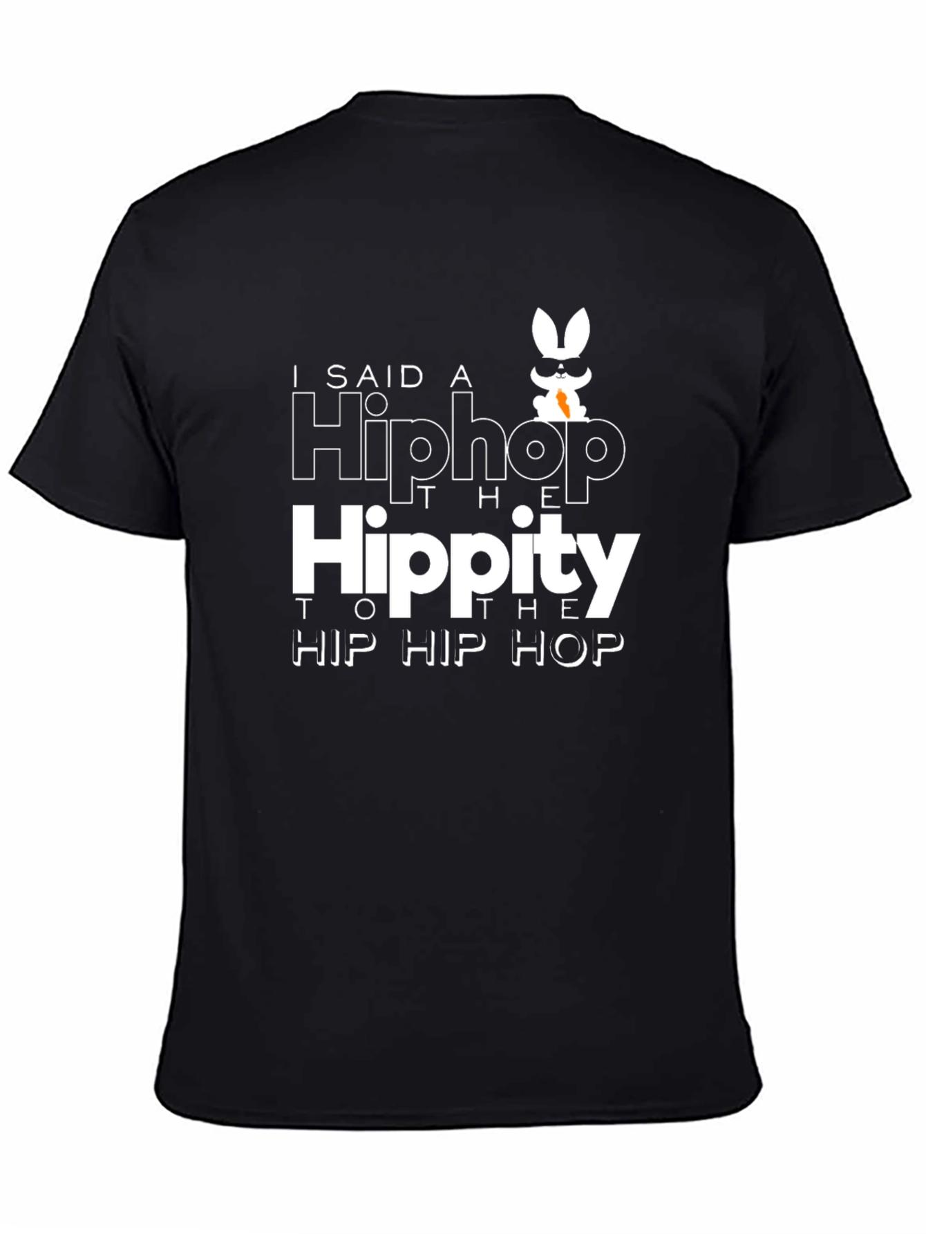 Black I Said A Hip Hop T-Shirt - Black Cotton Blend view 4