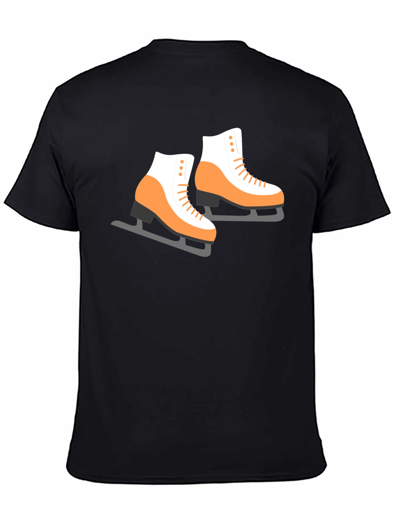 Black Ice Skate Graphic Tee - Black view 4