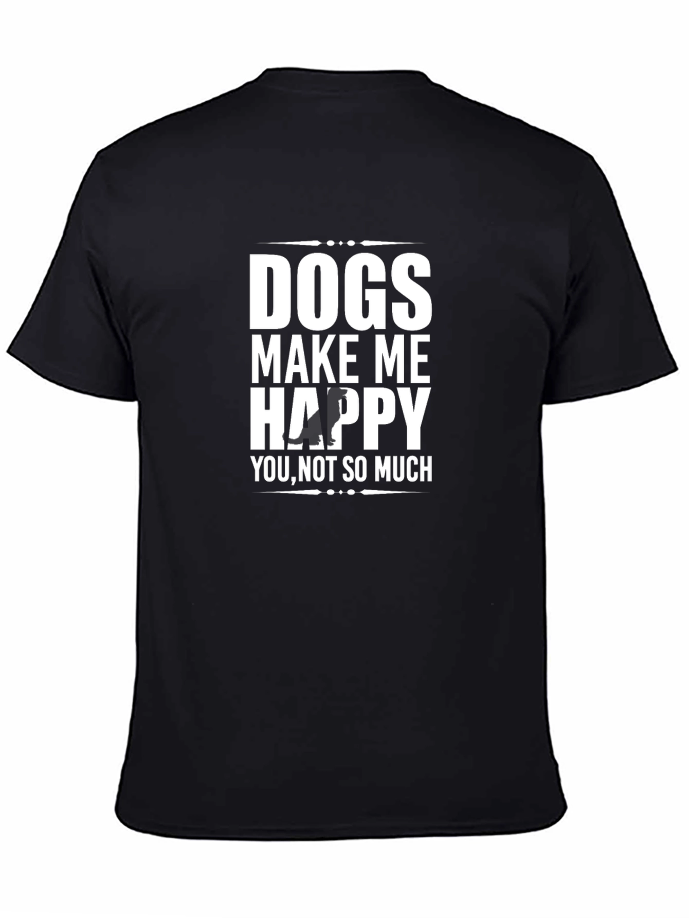 Black Dogs Make Me Happy Graphic Tee view 4