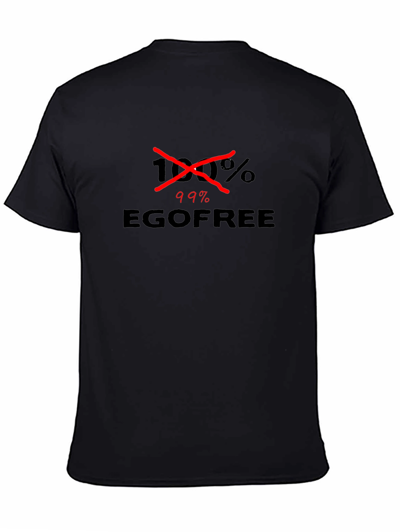 Black Ego Free Humor T-Shirt view 4