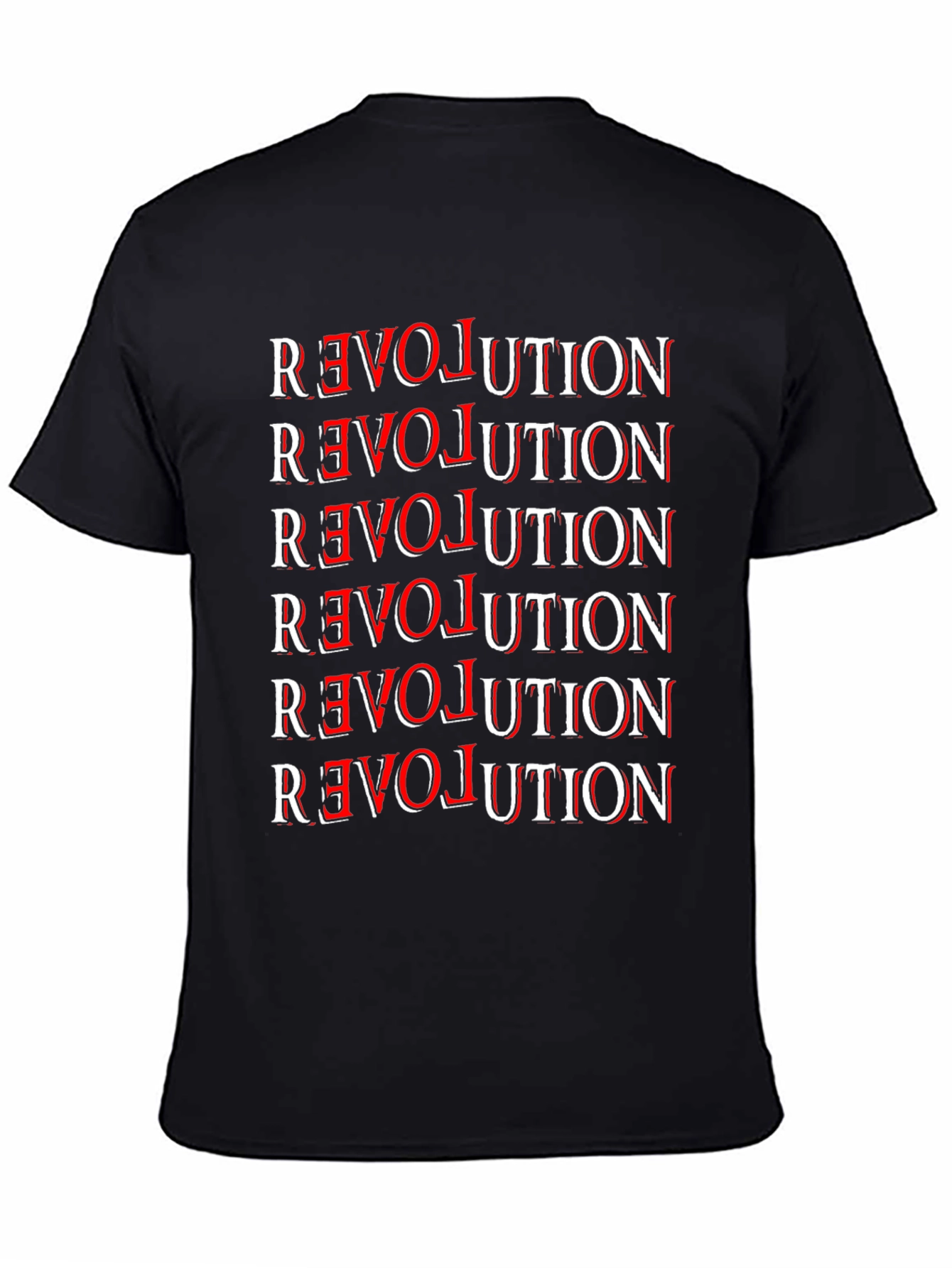 Black Revolution Graphic Tee - Bold Statement T-Shirt view 4