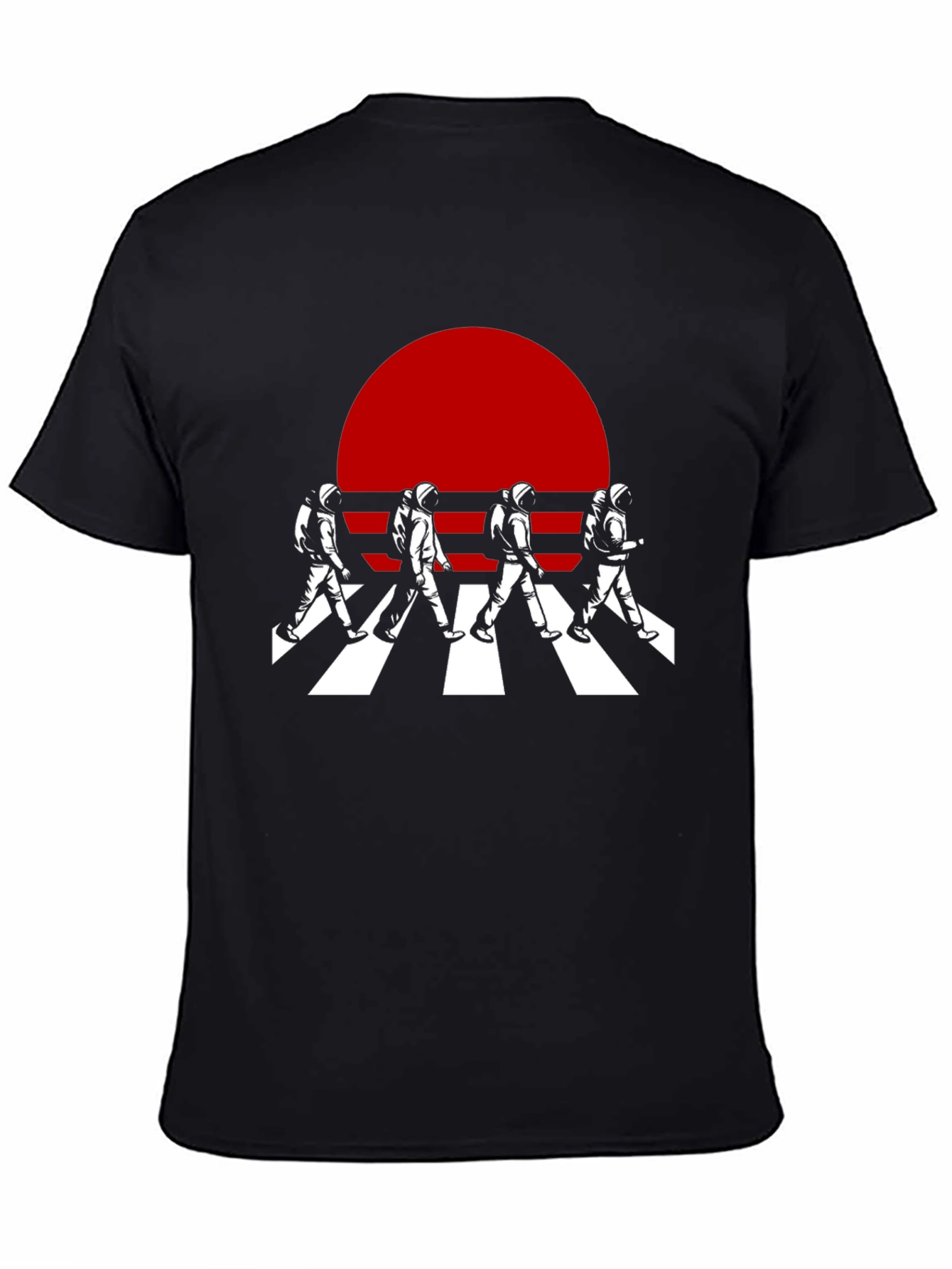Black Astronaut Abbey Road T-Shirt view 4