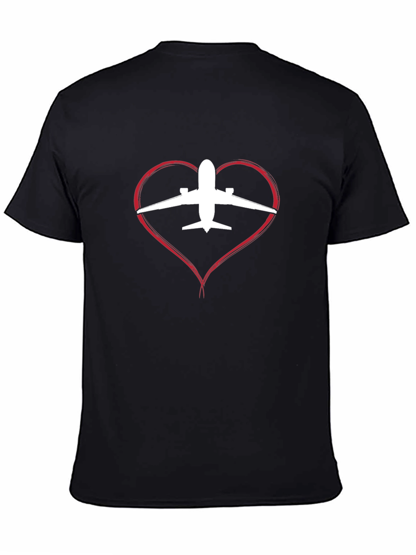 I Love Airplanes T-Shirt Black - 4