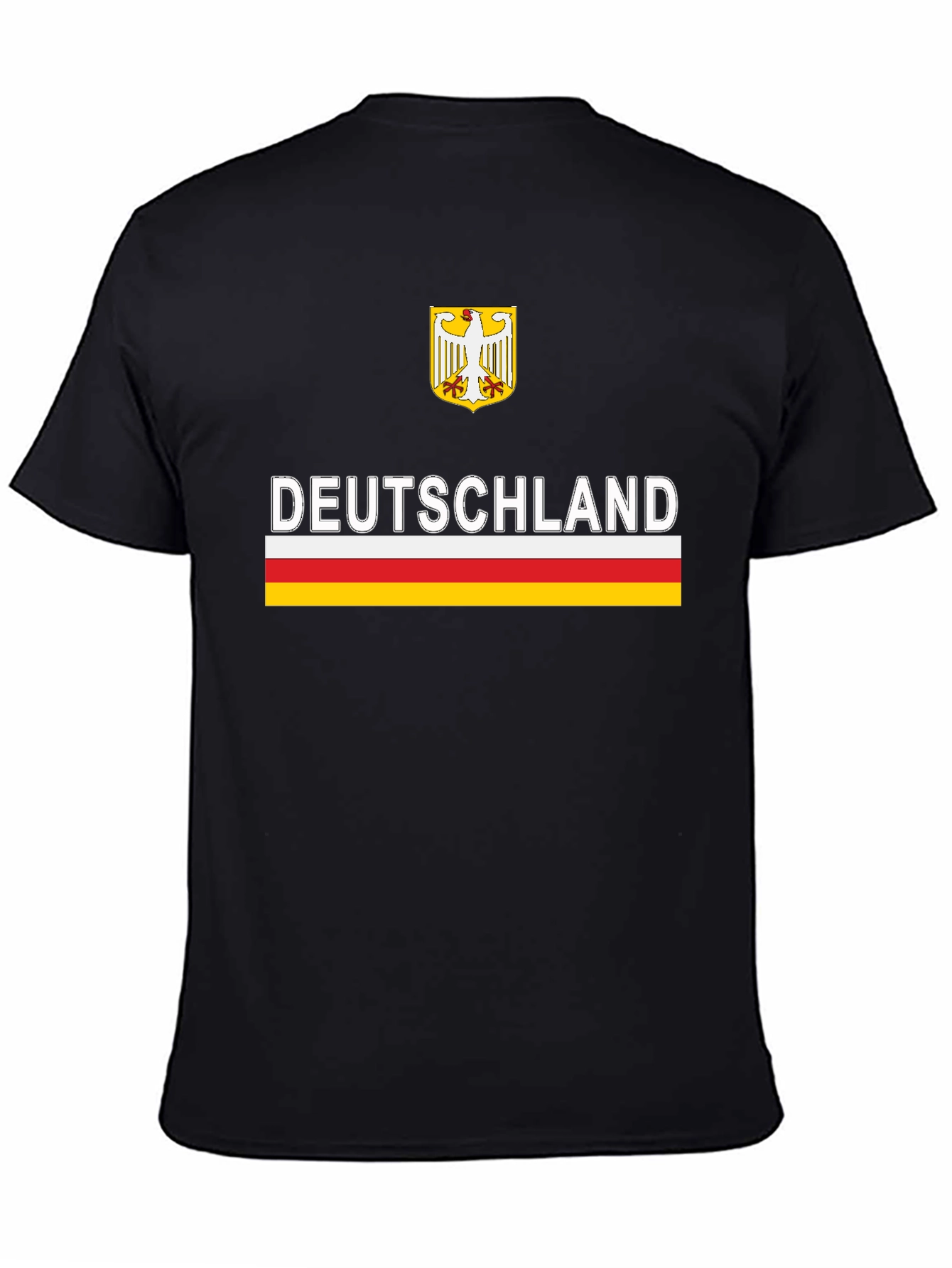 Deutschland Eagle Crest Graphic Tee - Black - 4