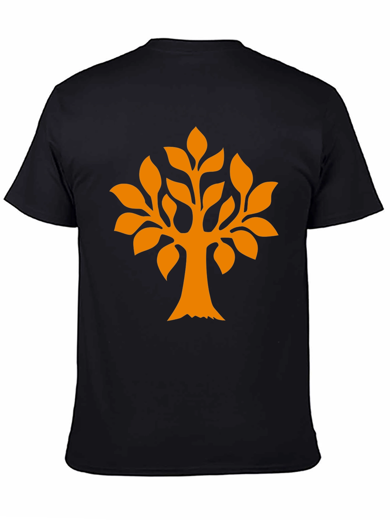 Black Nature Tree Graphic Print T-Shirt view 4