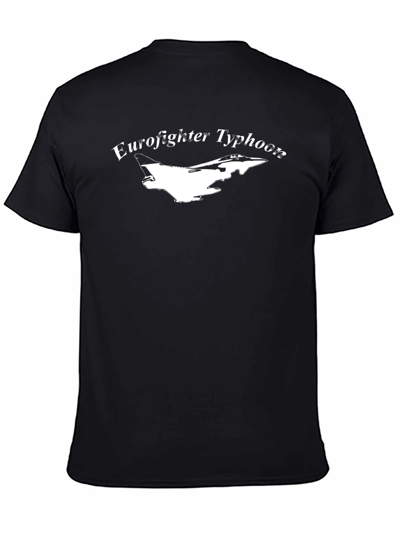 Black Eurofighter Typhoon Graphic T-Shirt - Black view 4