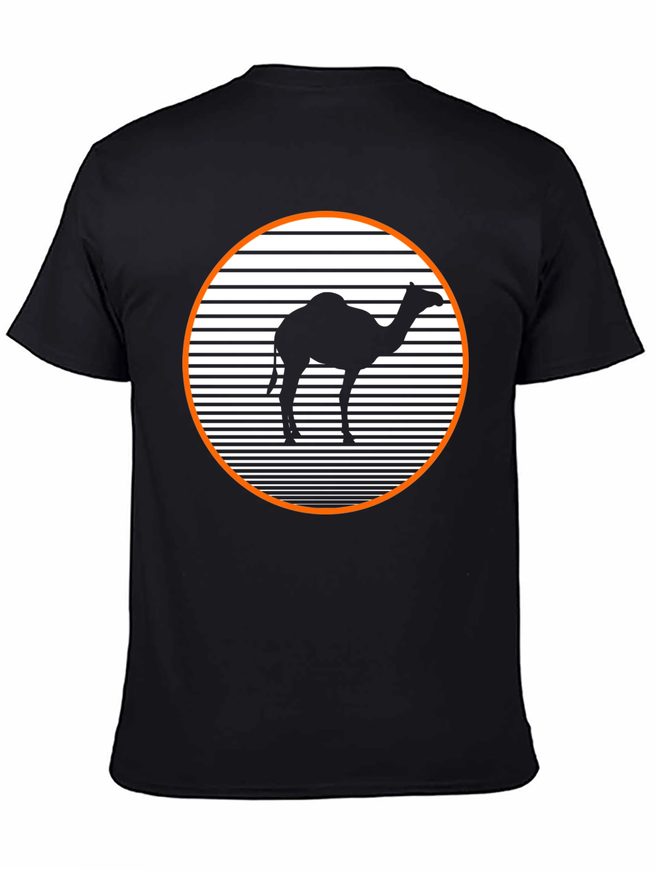 Black Retro Camel T-Shirt - Black Graphic Tee view 4