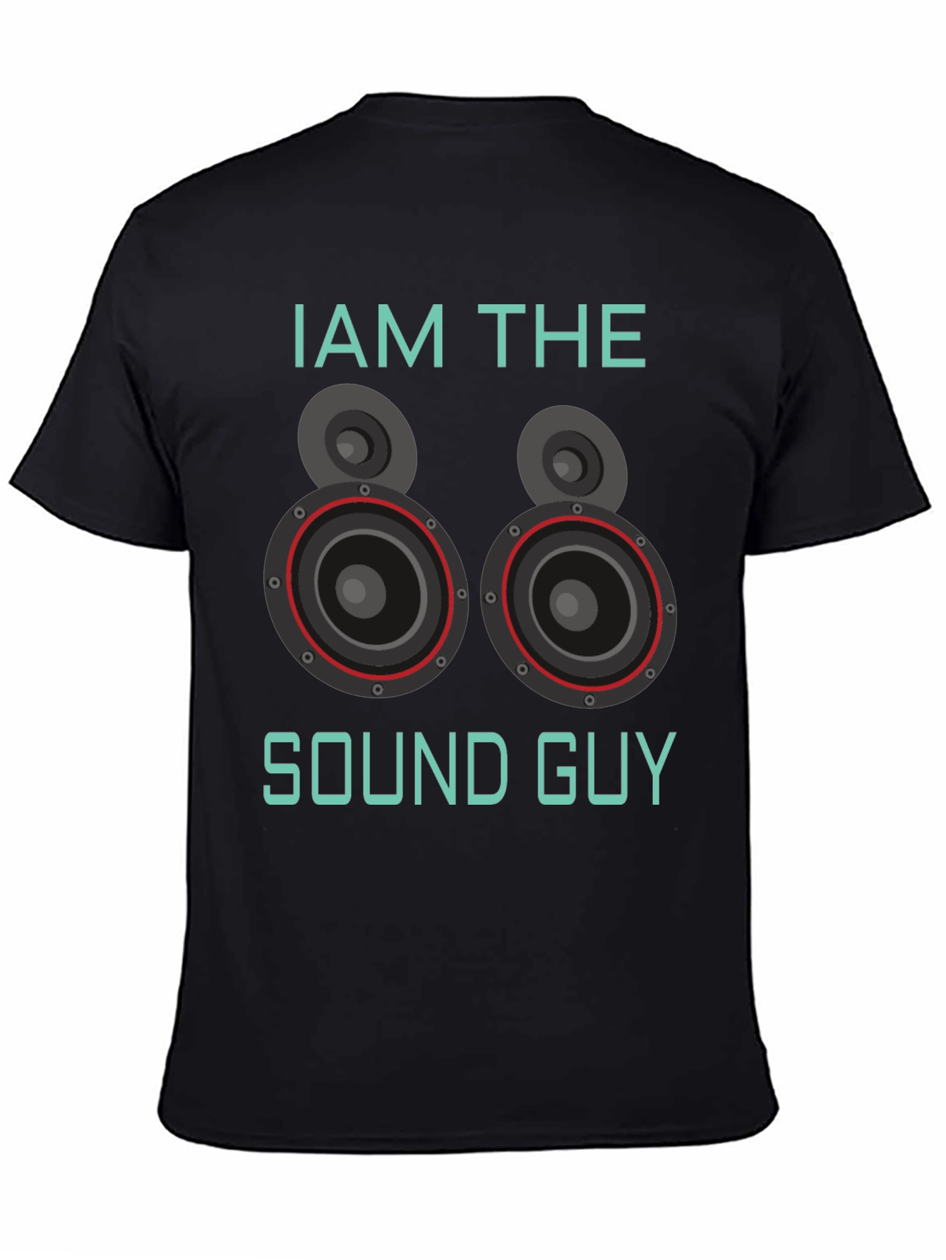 Black Sound Guy Graphic T-Shirt - Music Lover Tee view 4