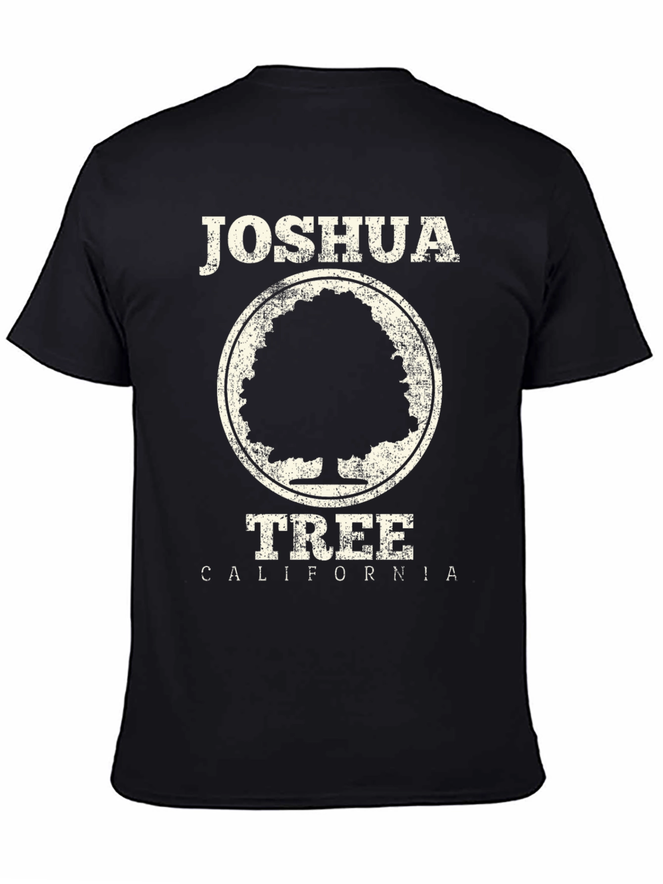 Black Joshua Tree California Graphic Tee view 4