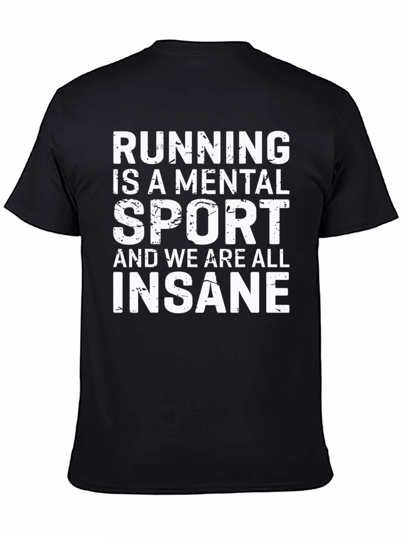 Black Running is a Mental Sport Graphic Tee view 4