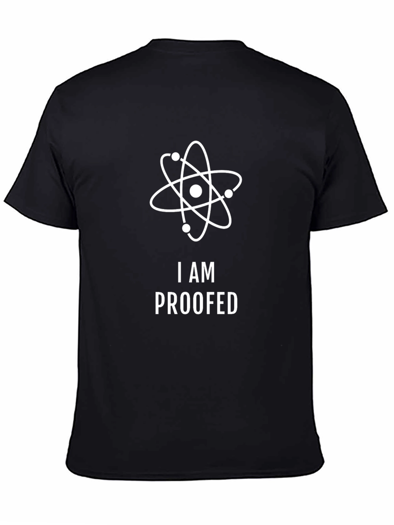 Black I AM PROOFED Science T-Shirt view 4