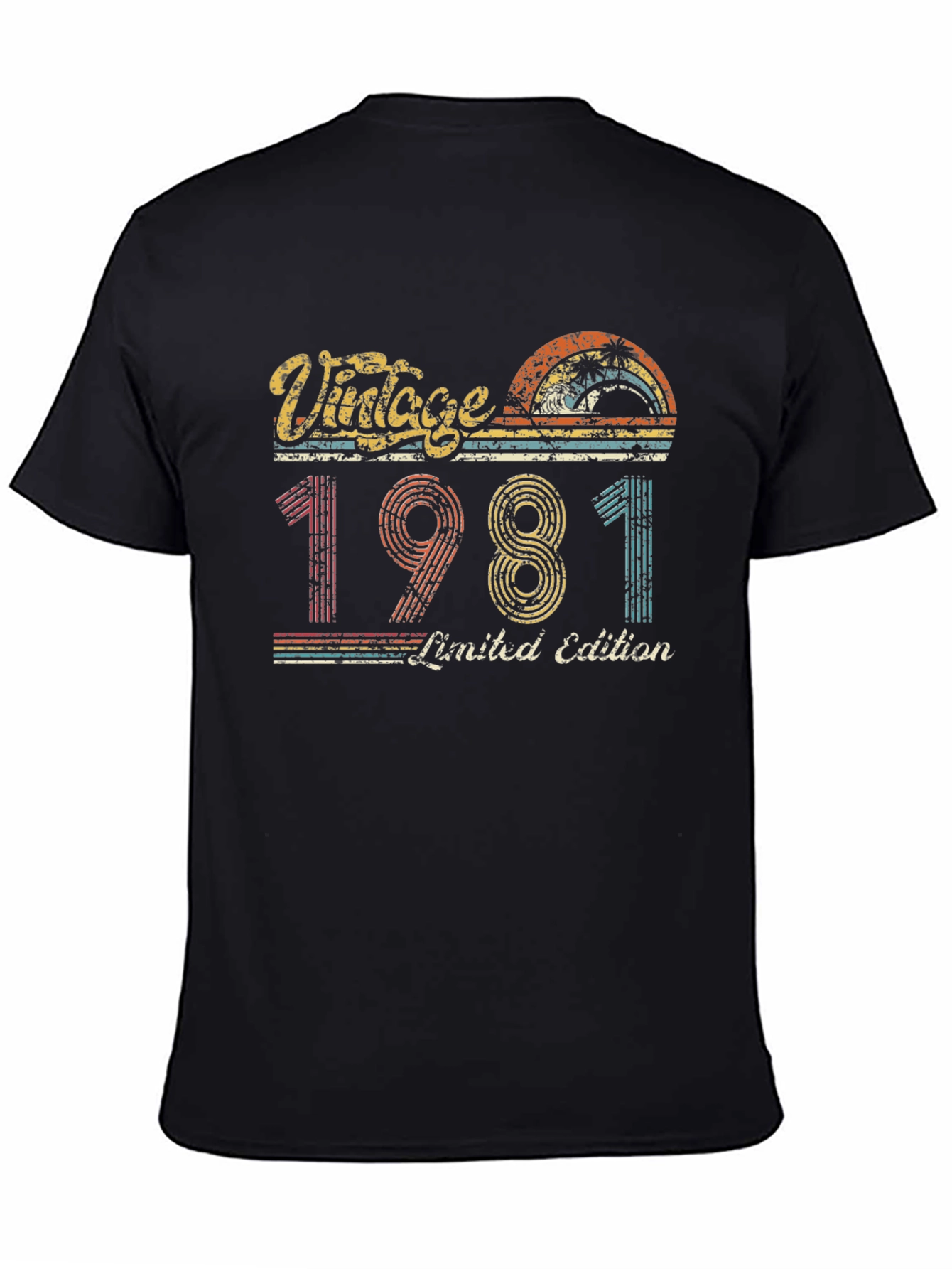 Black Vintage 1981 Limited Edition Black Graphic Tee view 4