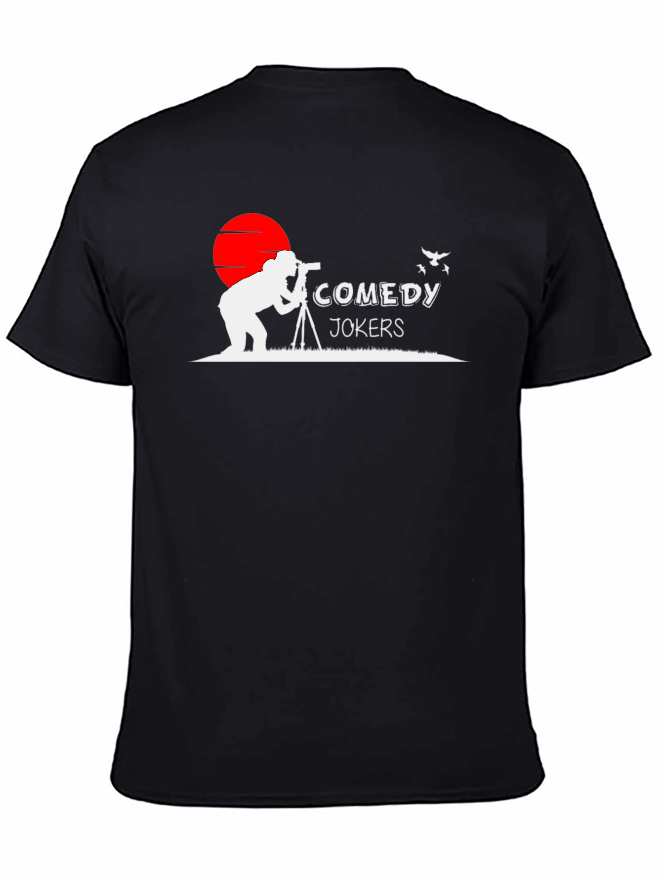 Black Comedy Jokers T-Shirt - Photographer Graphic Tee view 4