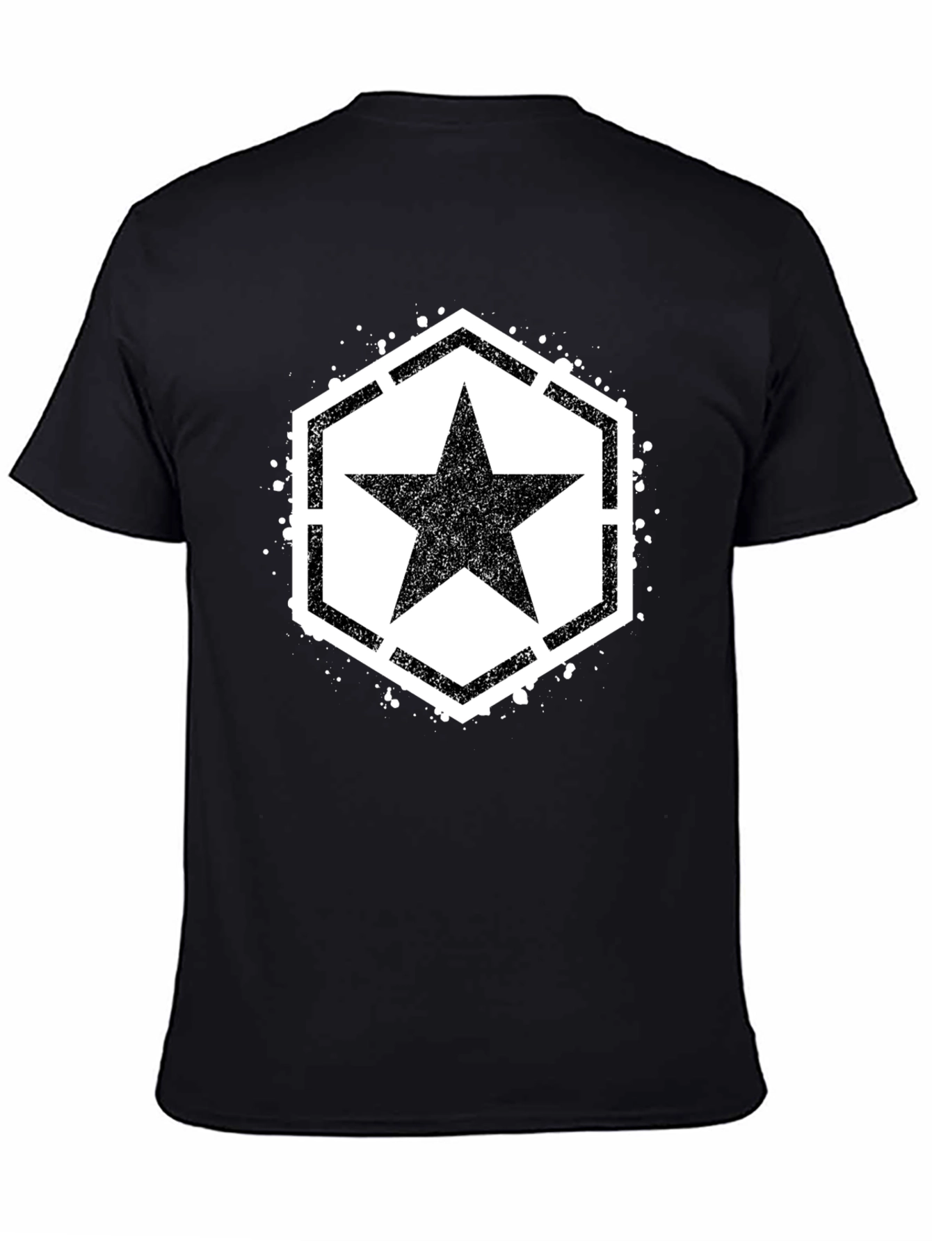 Black Star Graphic Black T-Shirt view 4