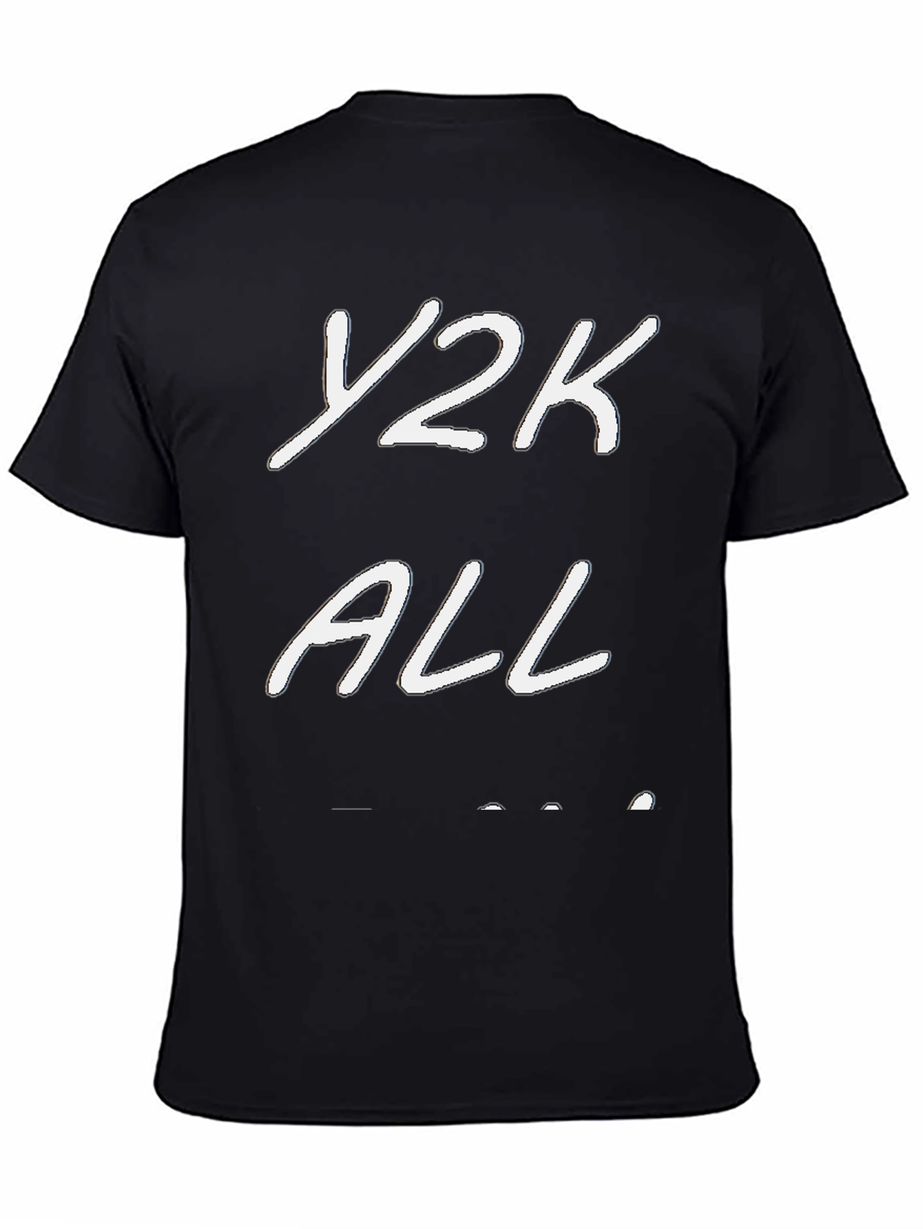 Black Y2K All Graphic Black T-Shirt view 4