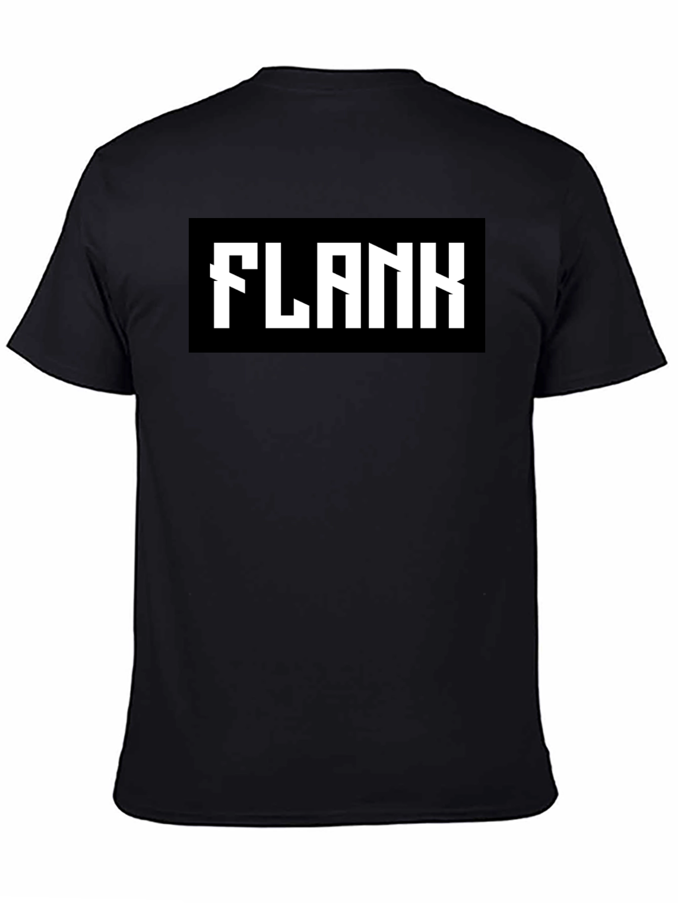 Black Black Flank Graphic Tee - Bold Statement Shirt view 4