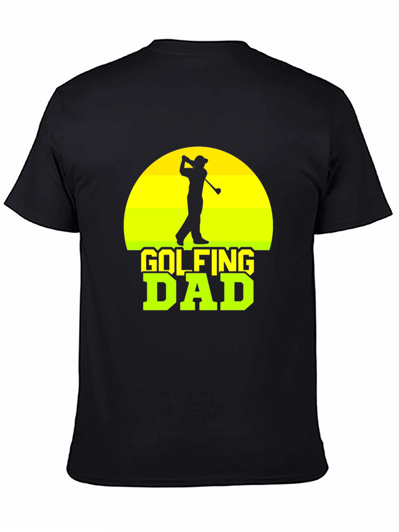 Black Golfing Dad T-Shirt - Perfect for Golf Lovers view 4