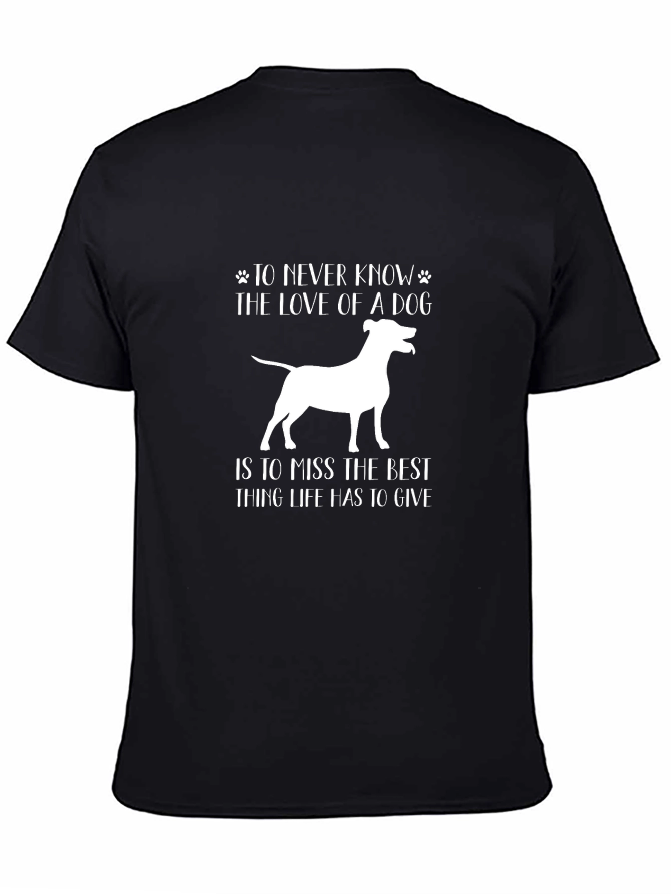 Black Love of a Dog T-Shirt - Best Thing in Life view 4
