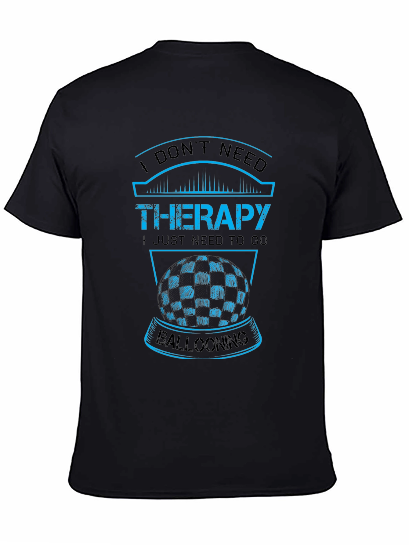 Black Ballooning Therapy Graphic Tee - Comfort Fit view 4