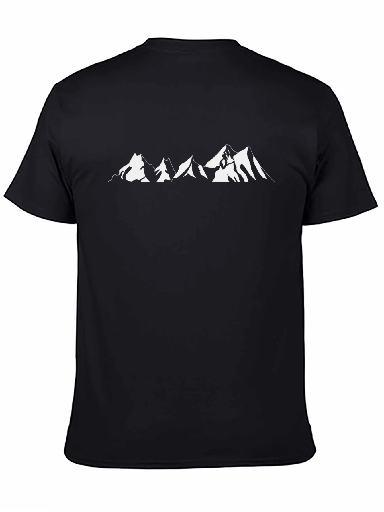 Black Mountain Graphic Tee - Black Casual T-Shirt view 4