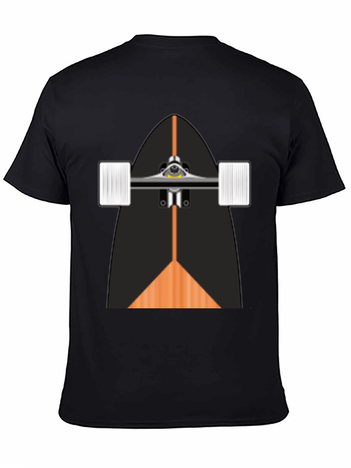 Black Skateboard Graphic T-Shirt - Cool Style view 4
