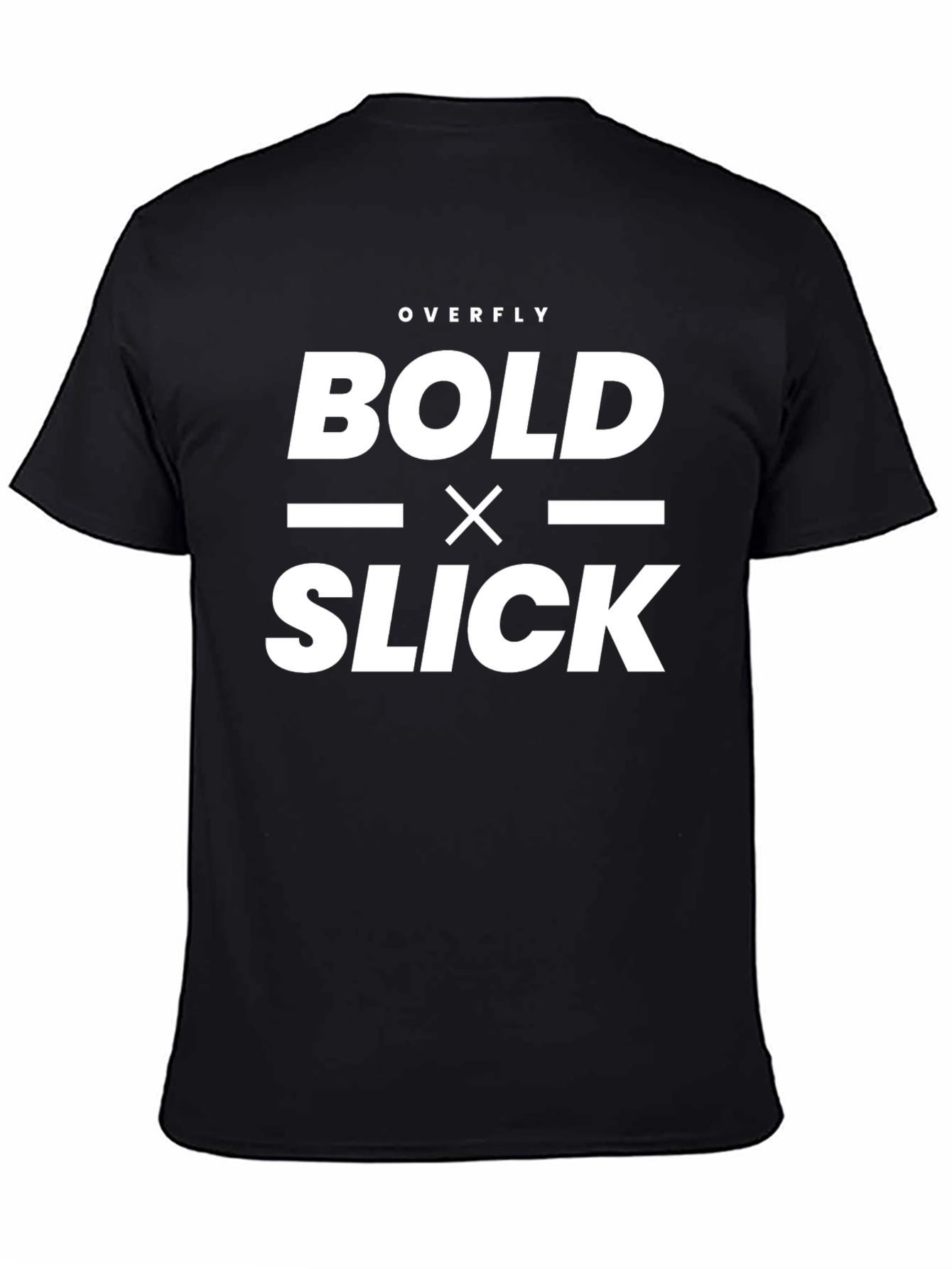 Black Bold x Slick Graphic Tee - Modern Style view 4