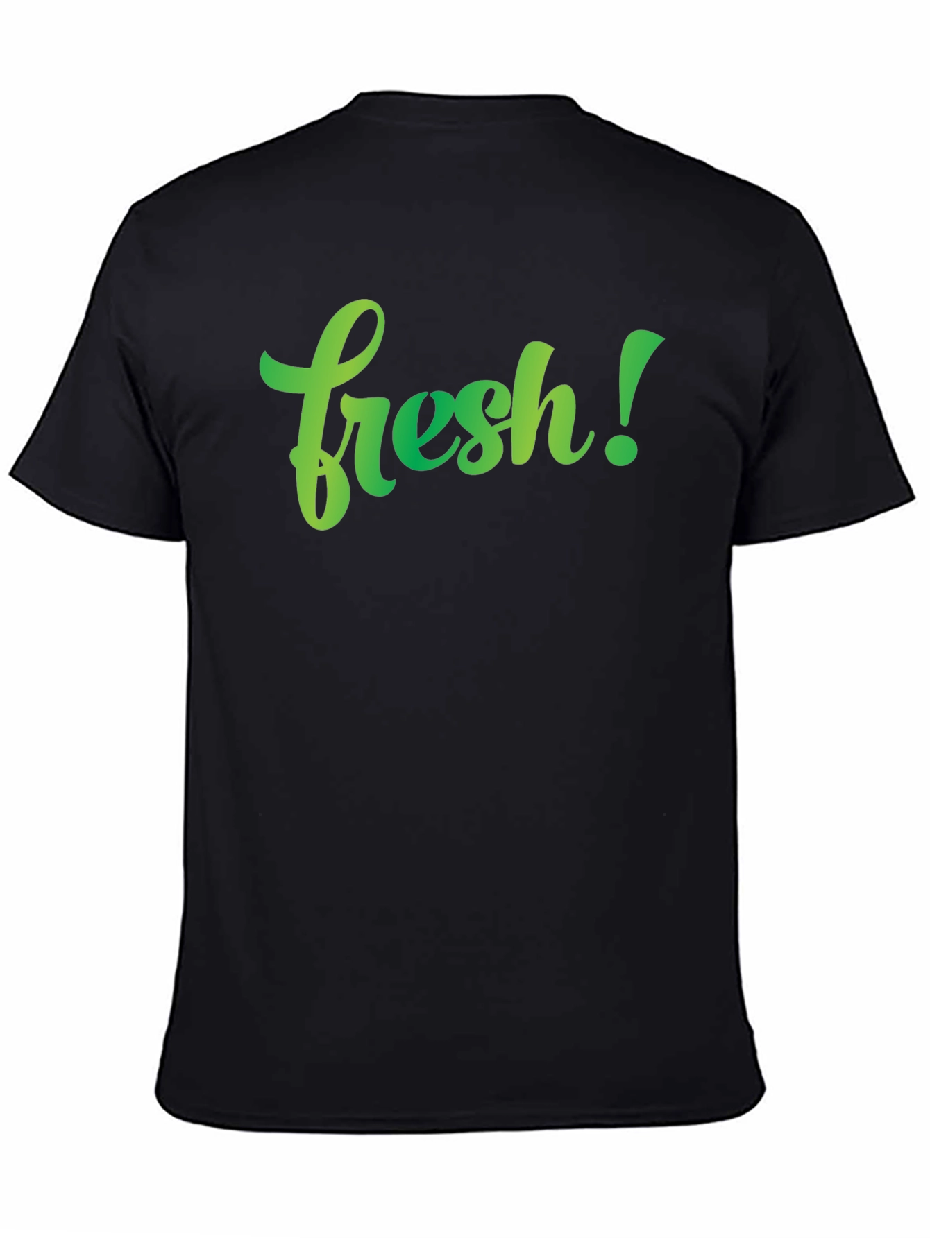 Black Fresh Graphic Tee - Stylish Men's Black T-Shirt view 4