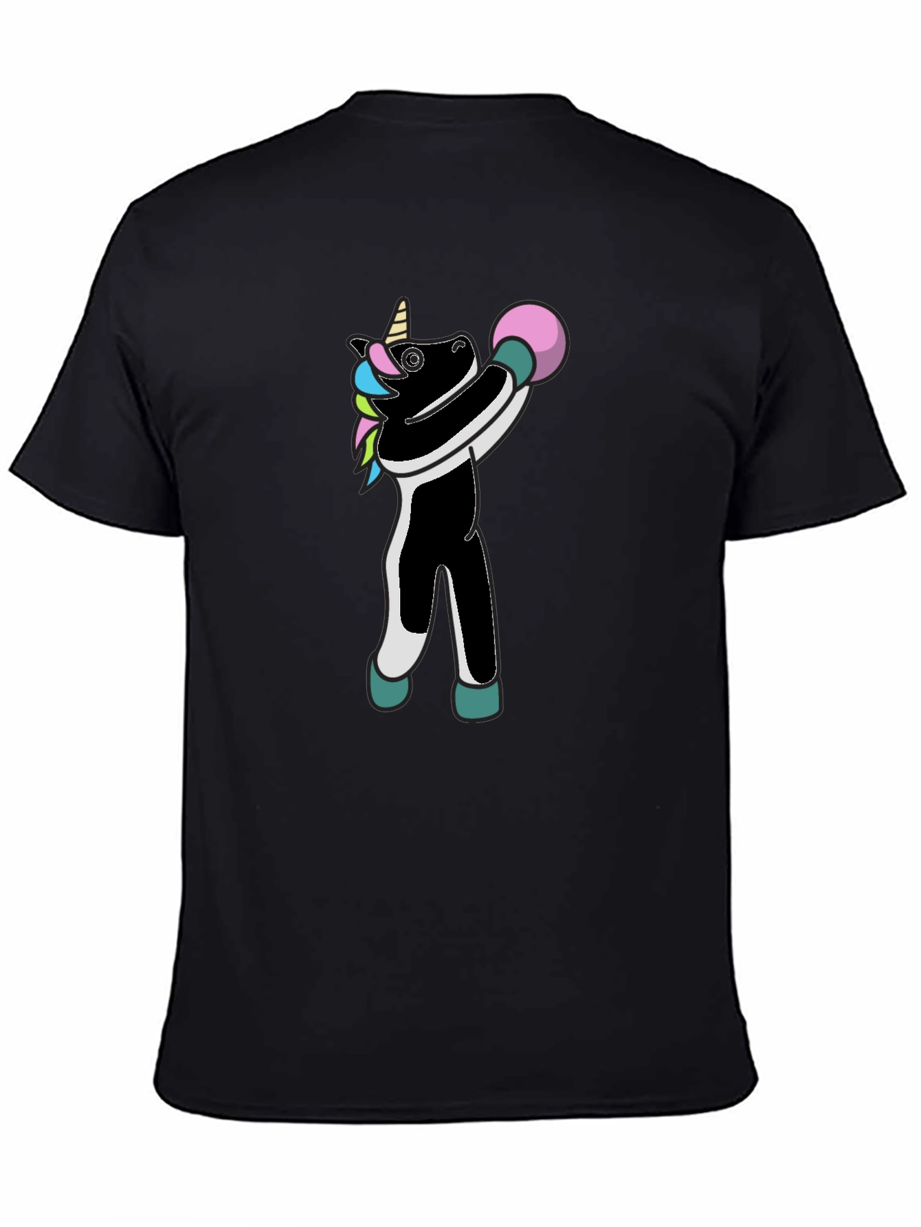 Black Unicorn Bowling T-Shirt - Strike a Pose! view 4