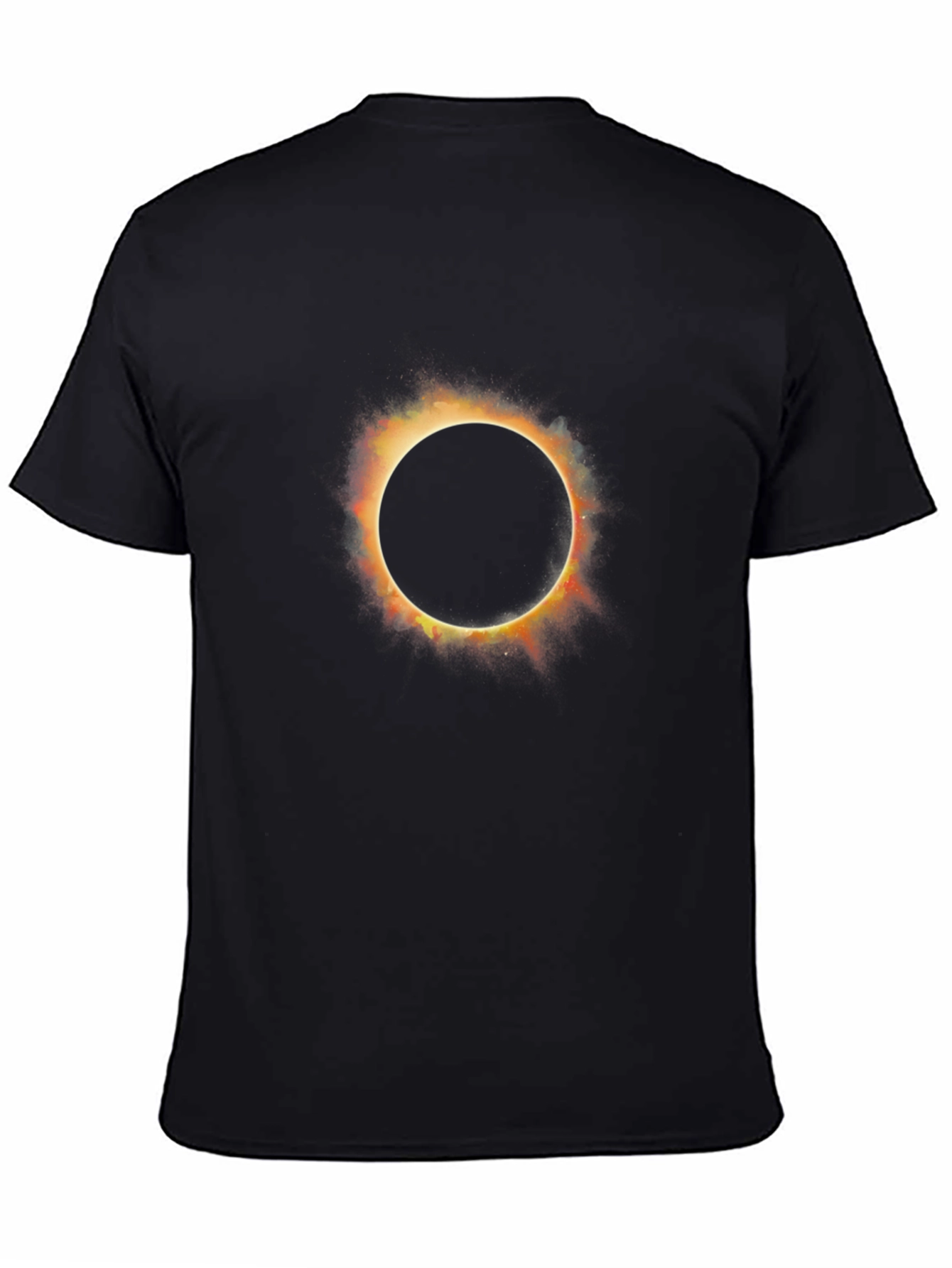 Black Eclipse Graphic T-Shirt - Unique Celestial Design view 4