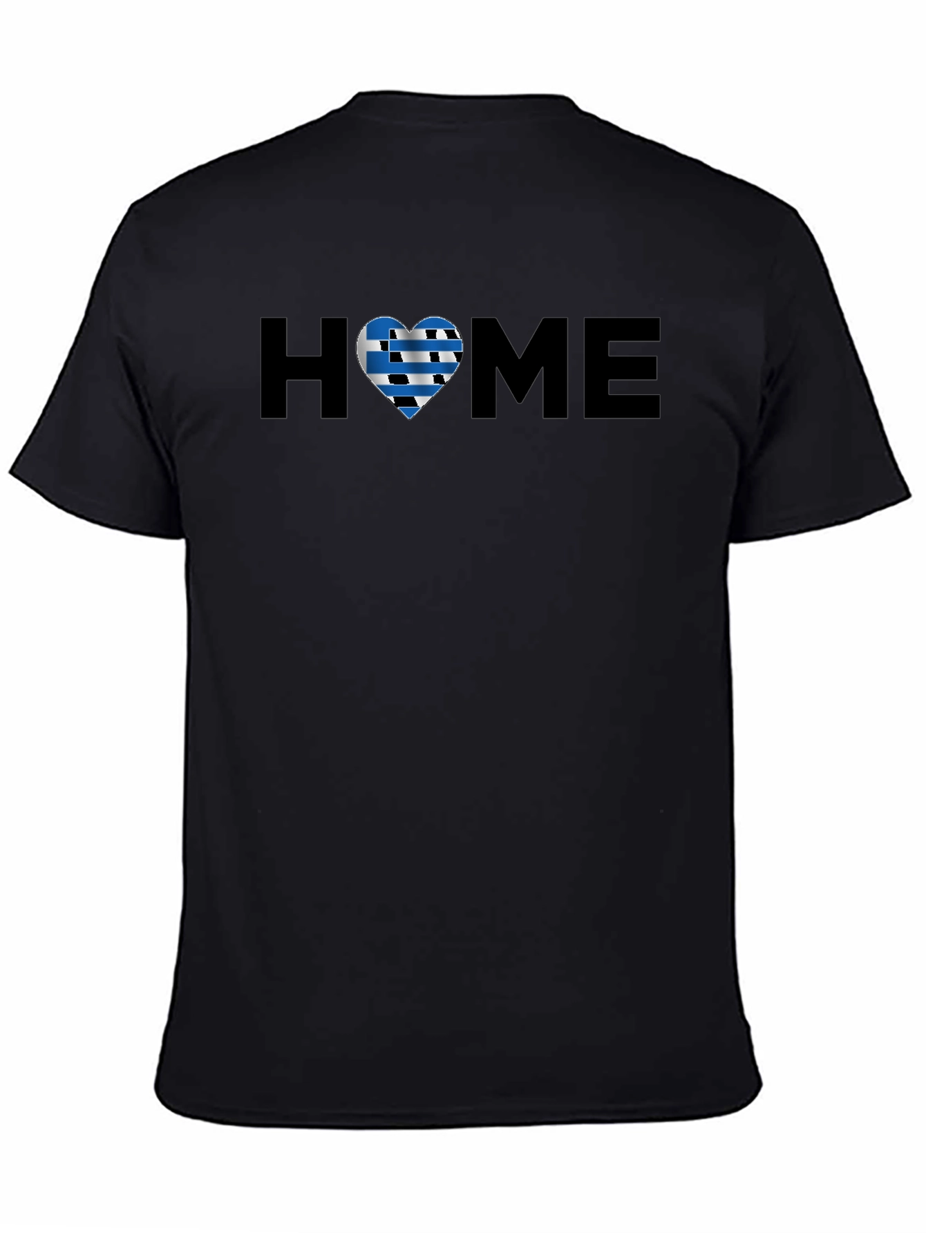 Black Greek Pride HOME Heart T-Shirt view 4