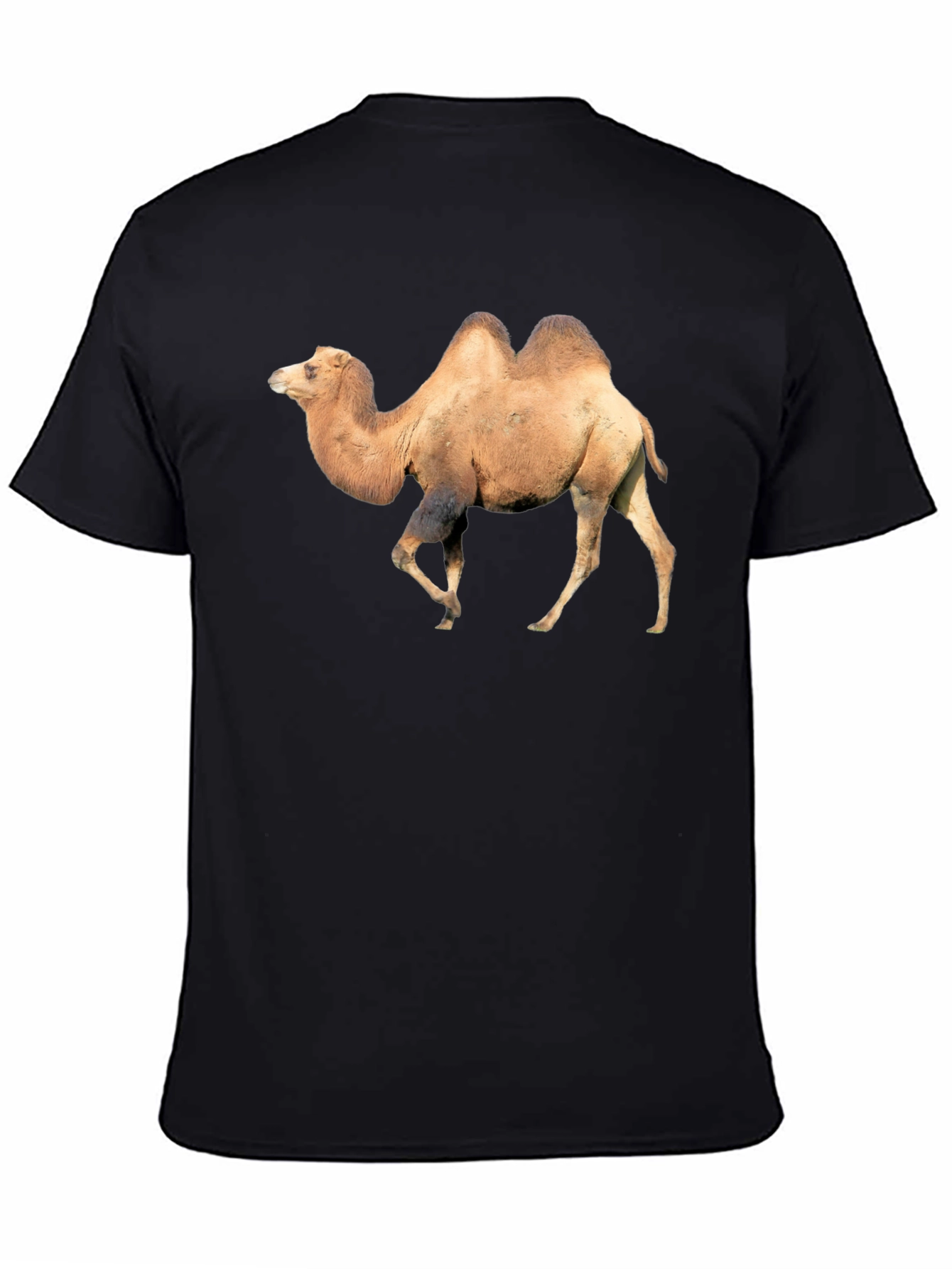 Black Camel Graphic Tee - Unique Animal Print T-Shirt view 4