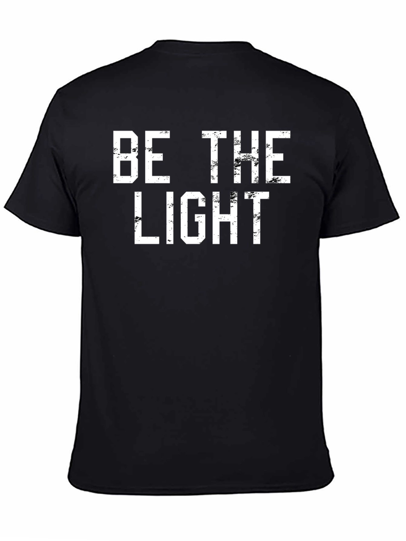 Black Be The Light Graphic Tee - Black Cotton T-Shirt view 4