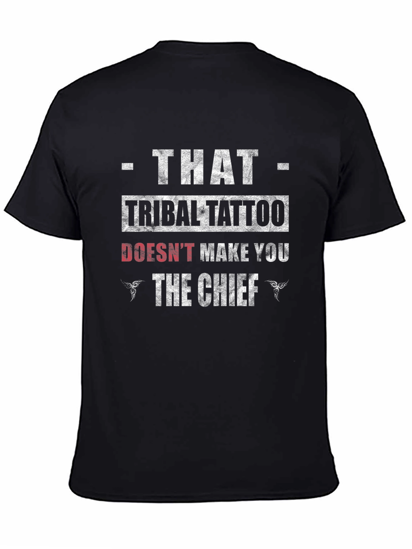Black Tribal Tattoo Funny Graphic T-Shirt view 4