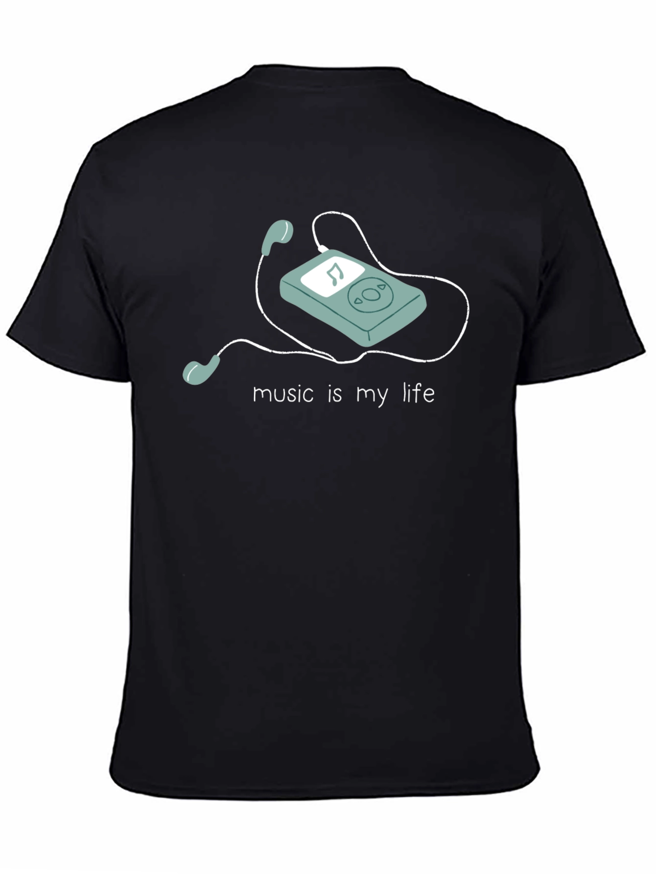 Black Music Is My Life Graphic T-Shirt view 4