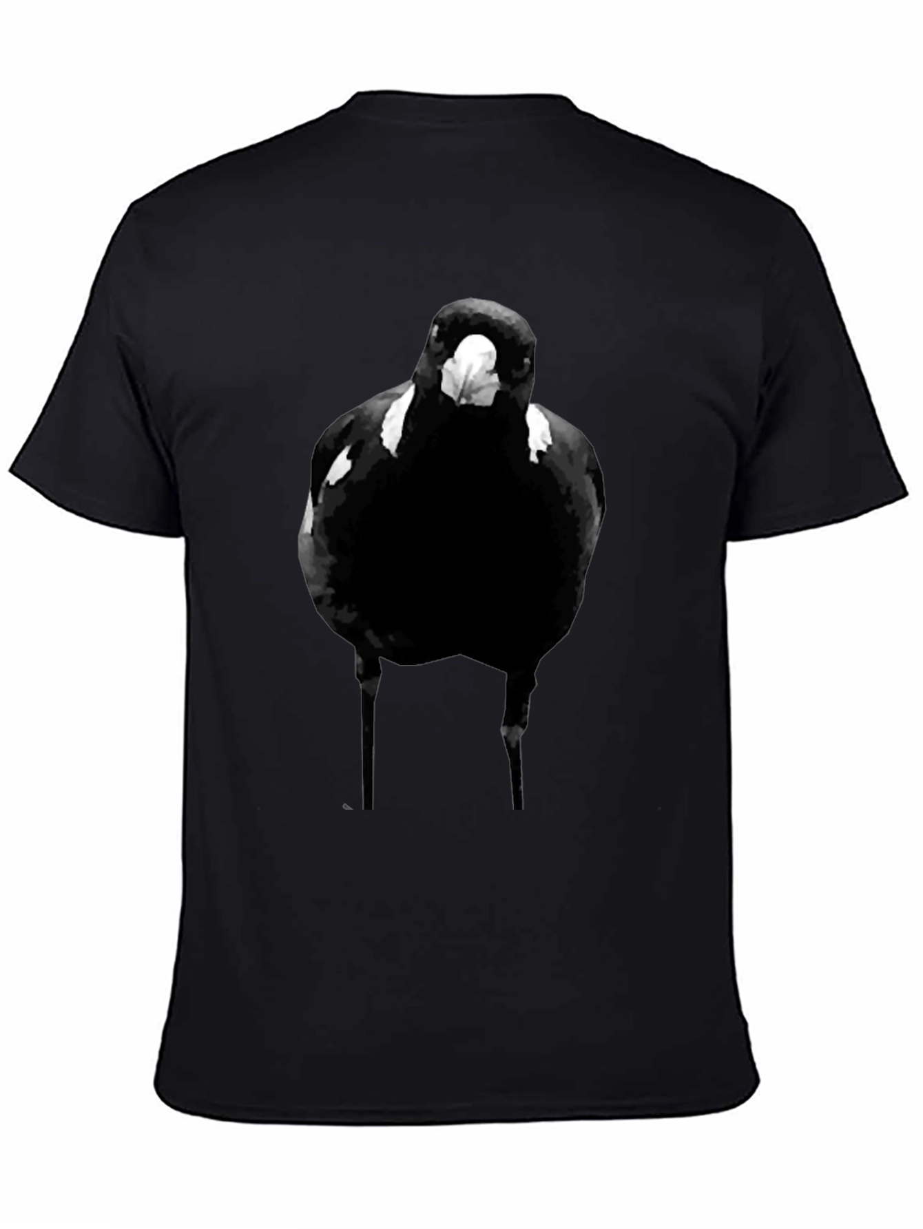 Black Black Bird Graphic Tee - Men's Casual T-Shirt view 4