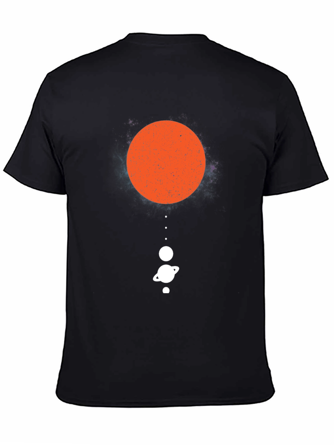 Black Planetary System Graphic Tee - Black Cotton view 4
