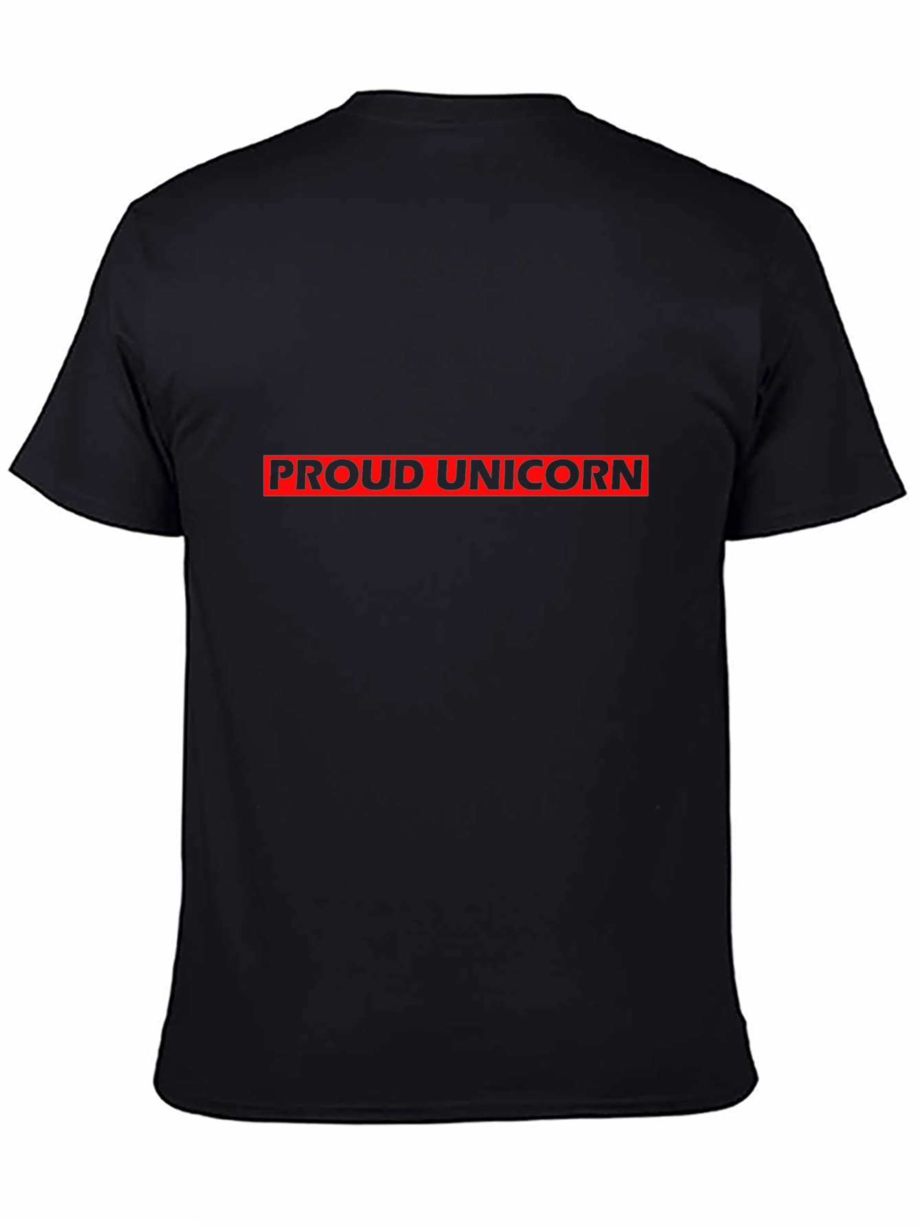 Black Proud Unicorn Graphic Tee - Black view 4