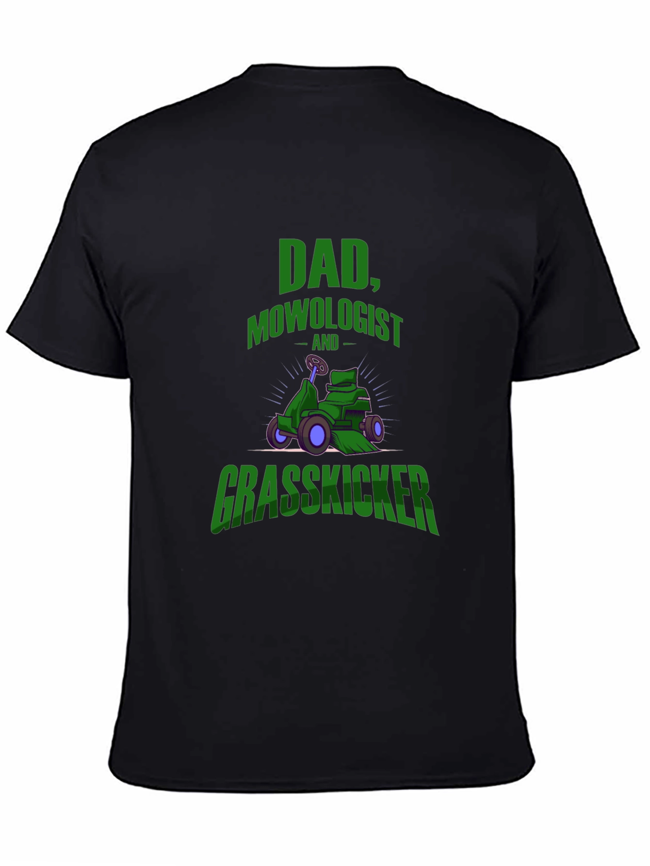 Dad Mowologist Grasskicker Graphic T-Shirt - 4