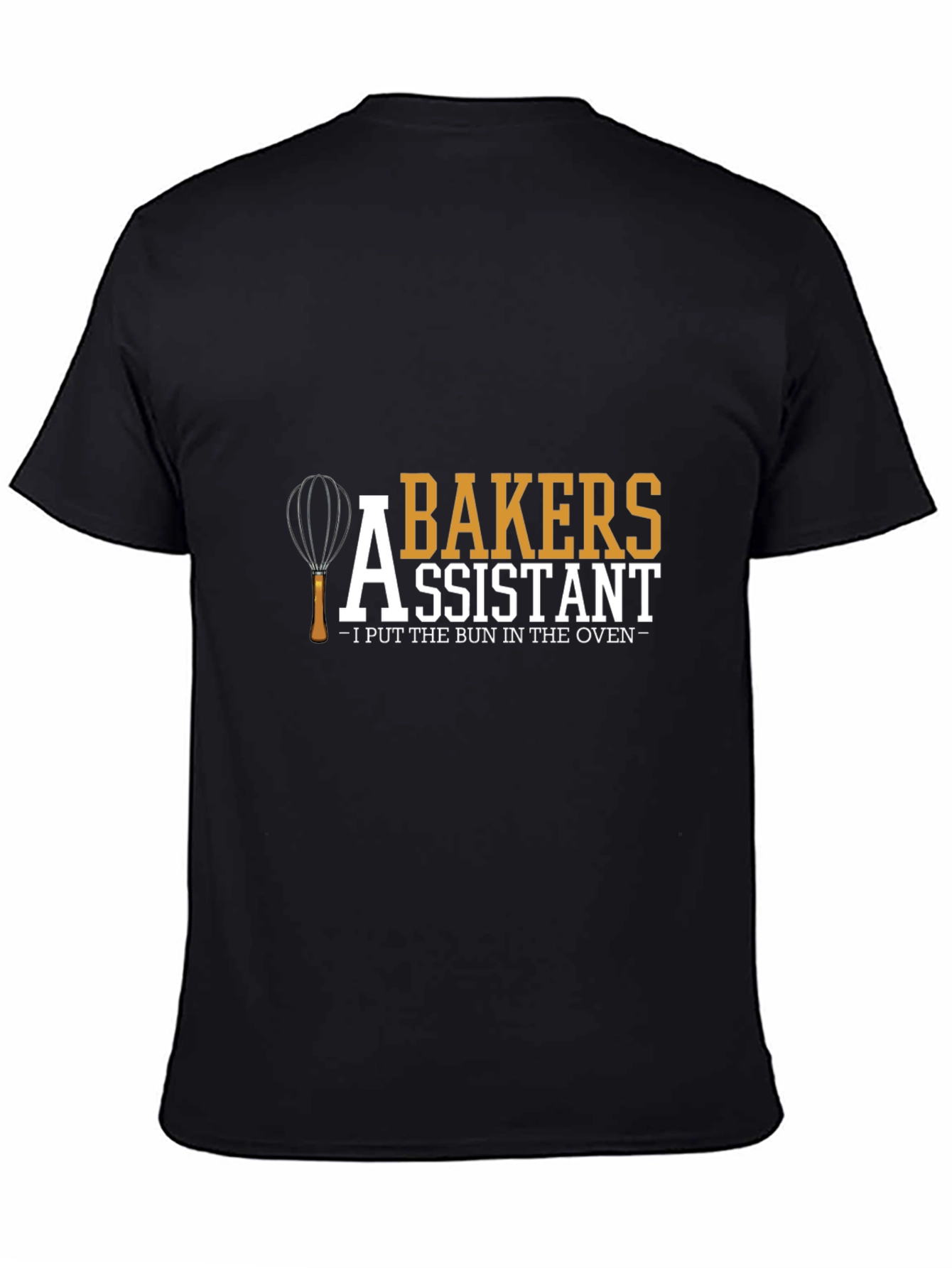 Black Baker's Assistant Novelty T-Shirt view 4