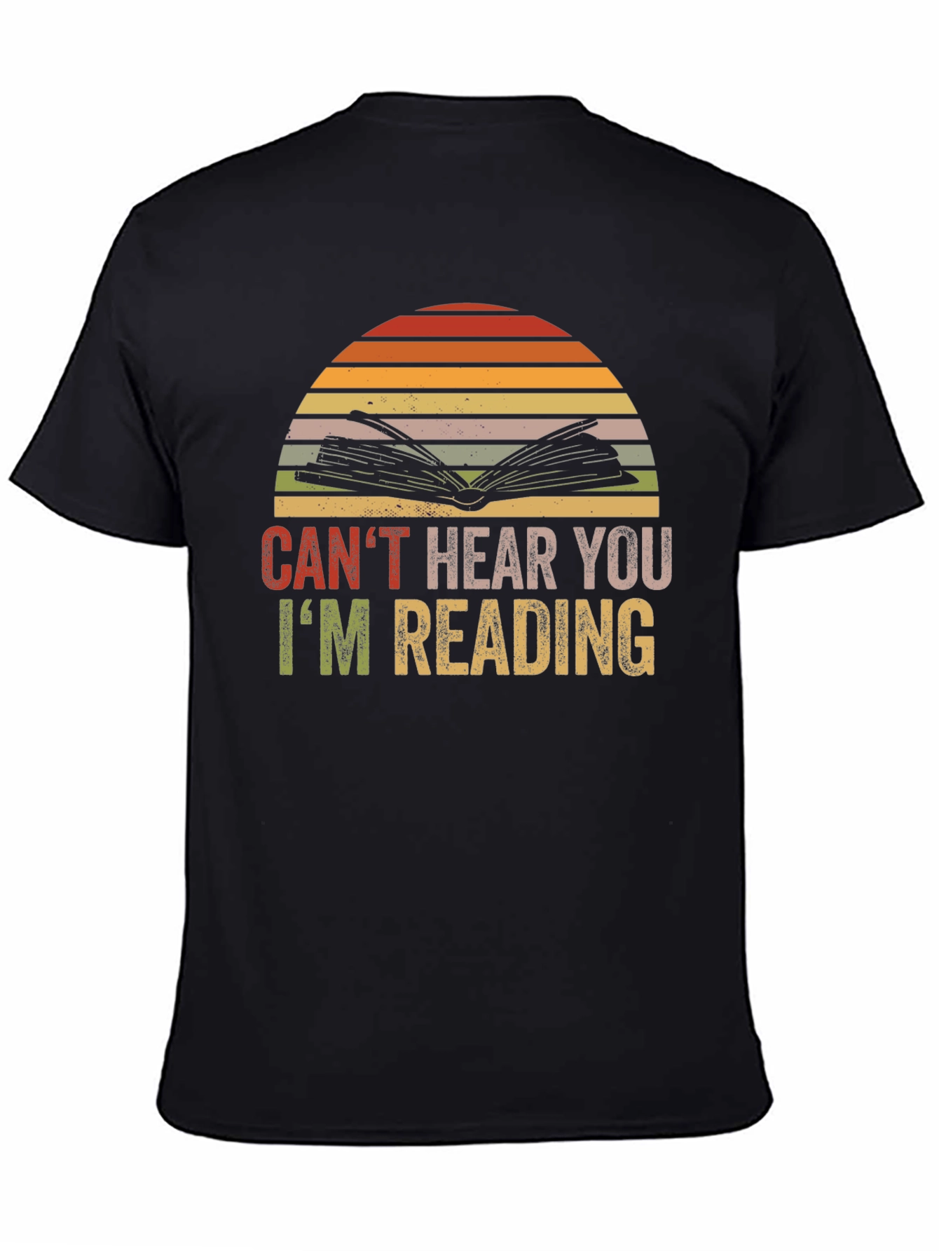 Black Can't Hear You I'm Reading T-Shirt view 4