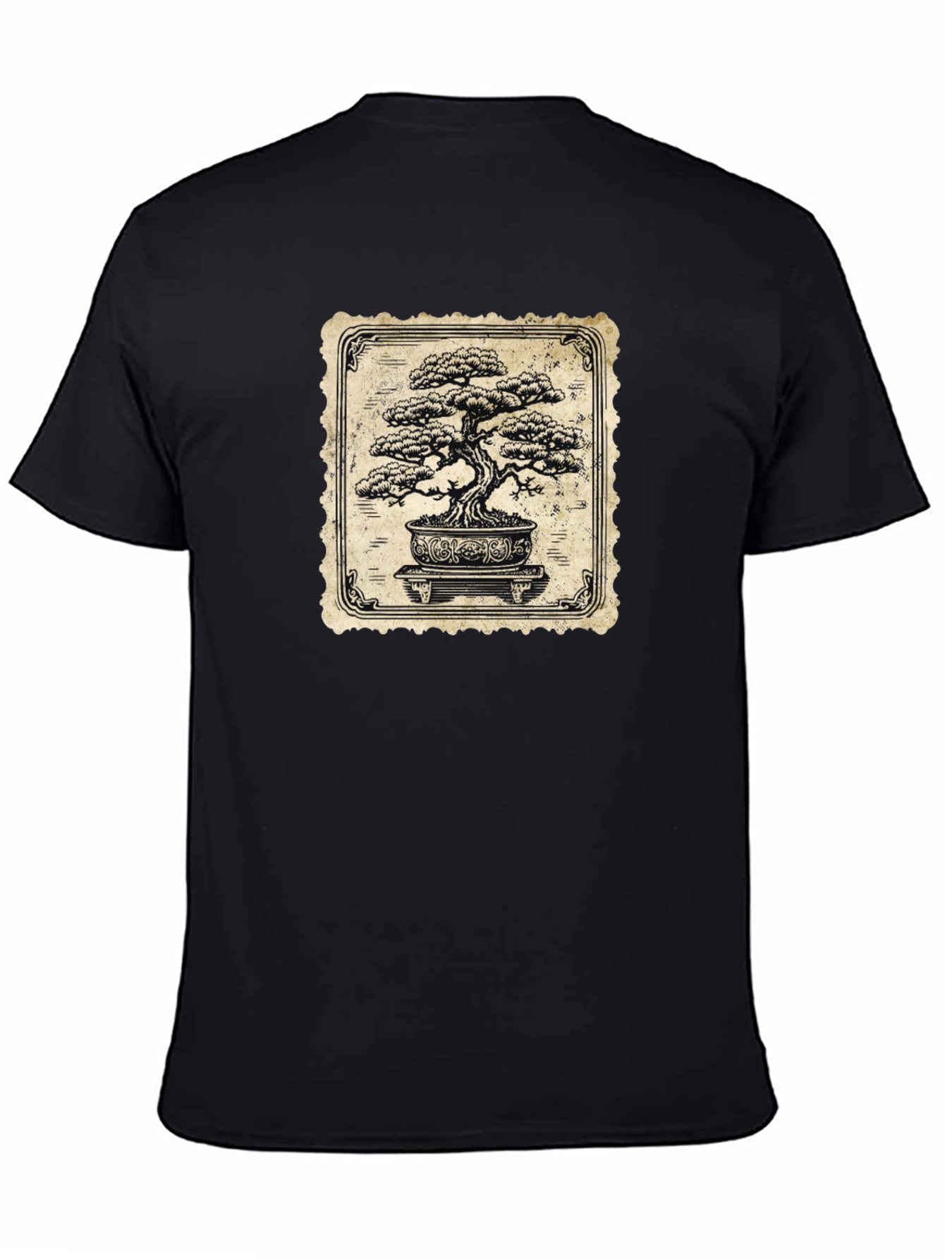 Black Bonsai Tree Graphic Tee - Stylish & Unique view 4