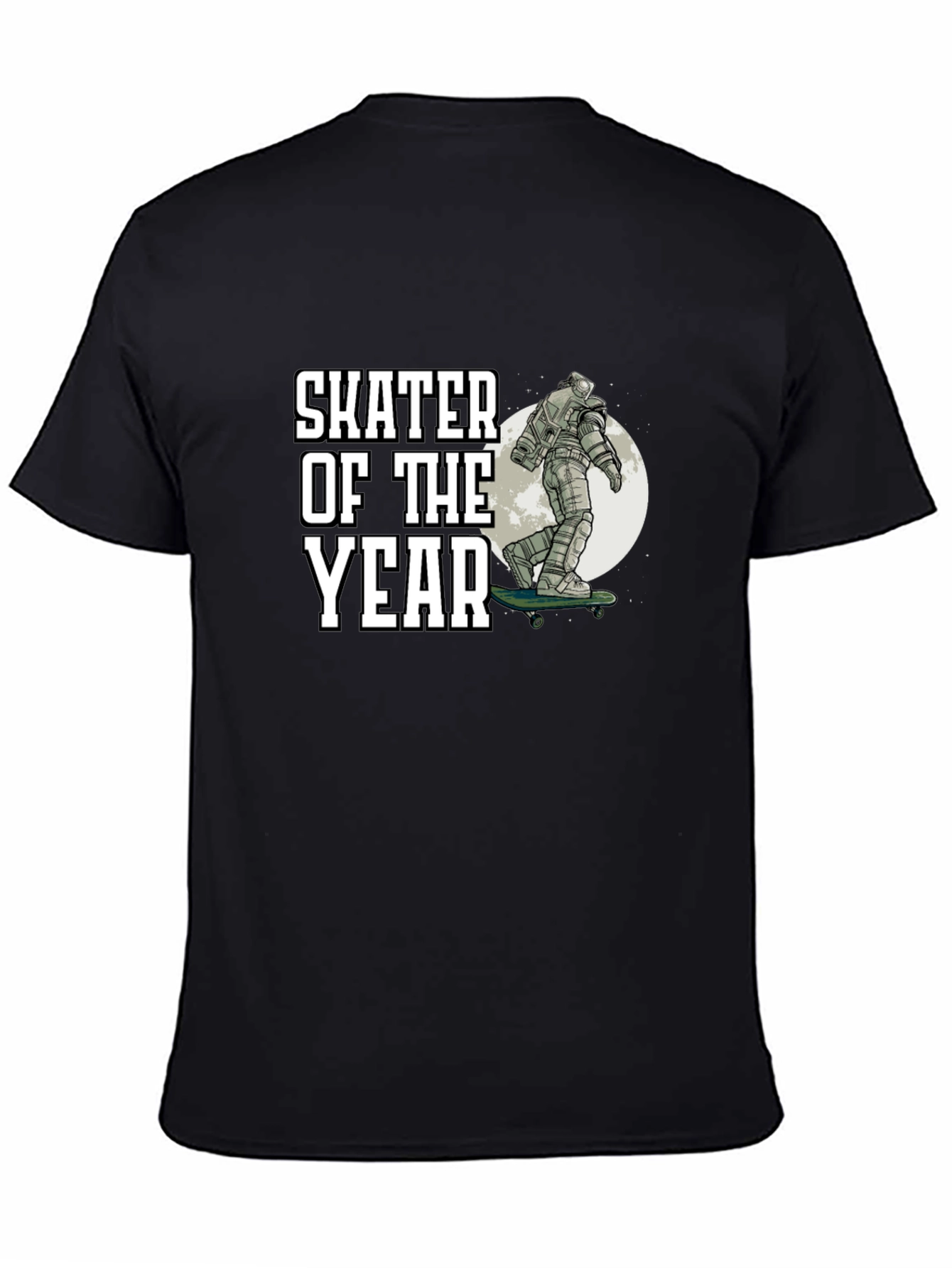 Black Skater of the Year Graphic Tee - Unique Design view 4