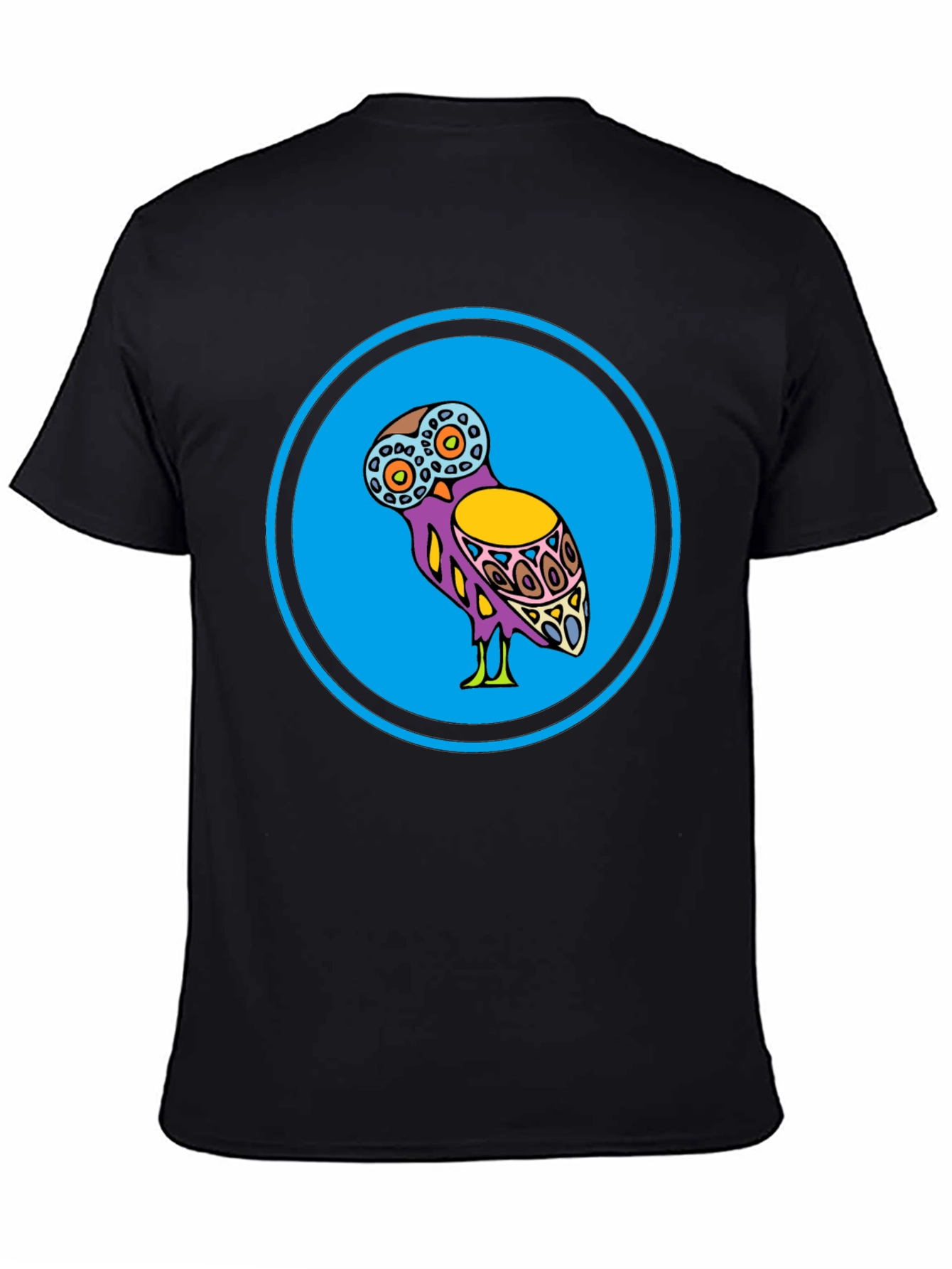 Black Owl Graphic Print Tee - Stylish & Unique Design view 4
