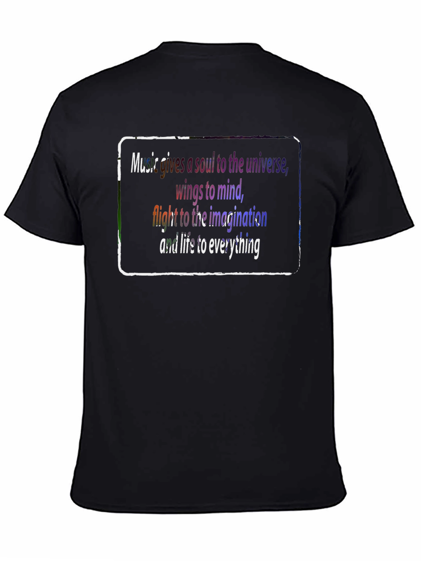 Black Music Quote T-Shirt: Soul, Mind, Imagination, Life view 4