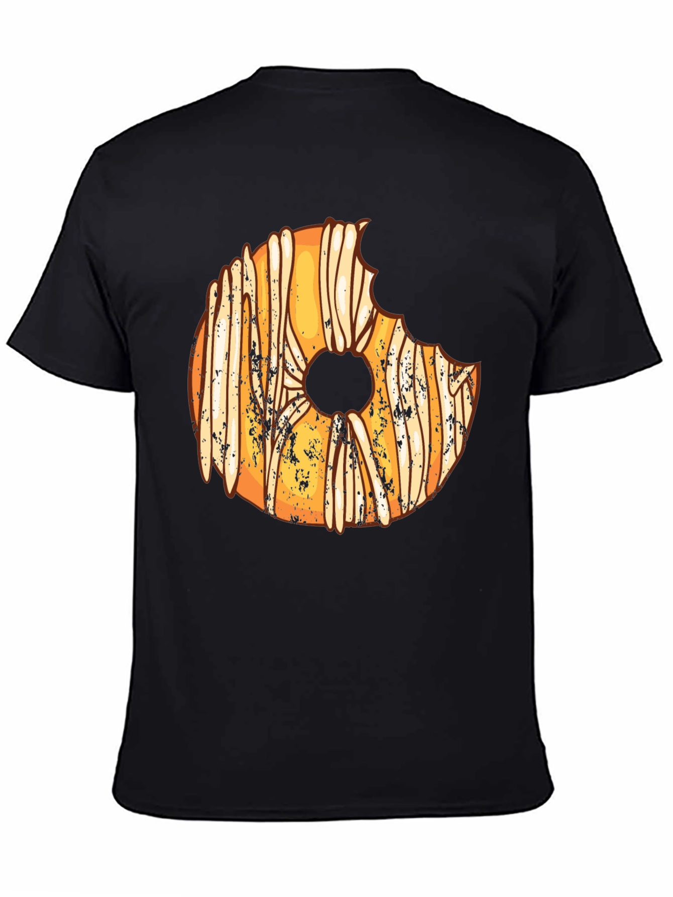 Black Bitten Donut Graphic Tee - Sweet Tooth Fashion view 4