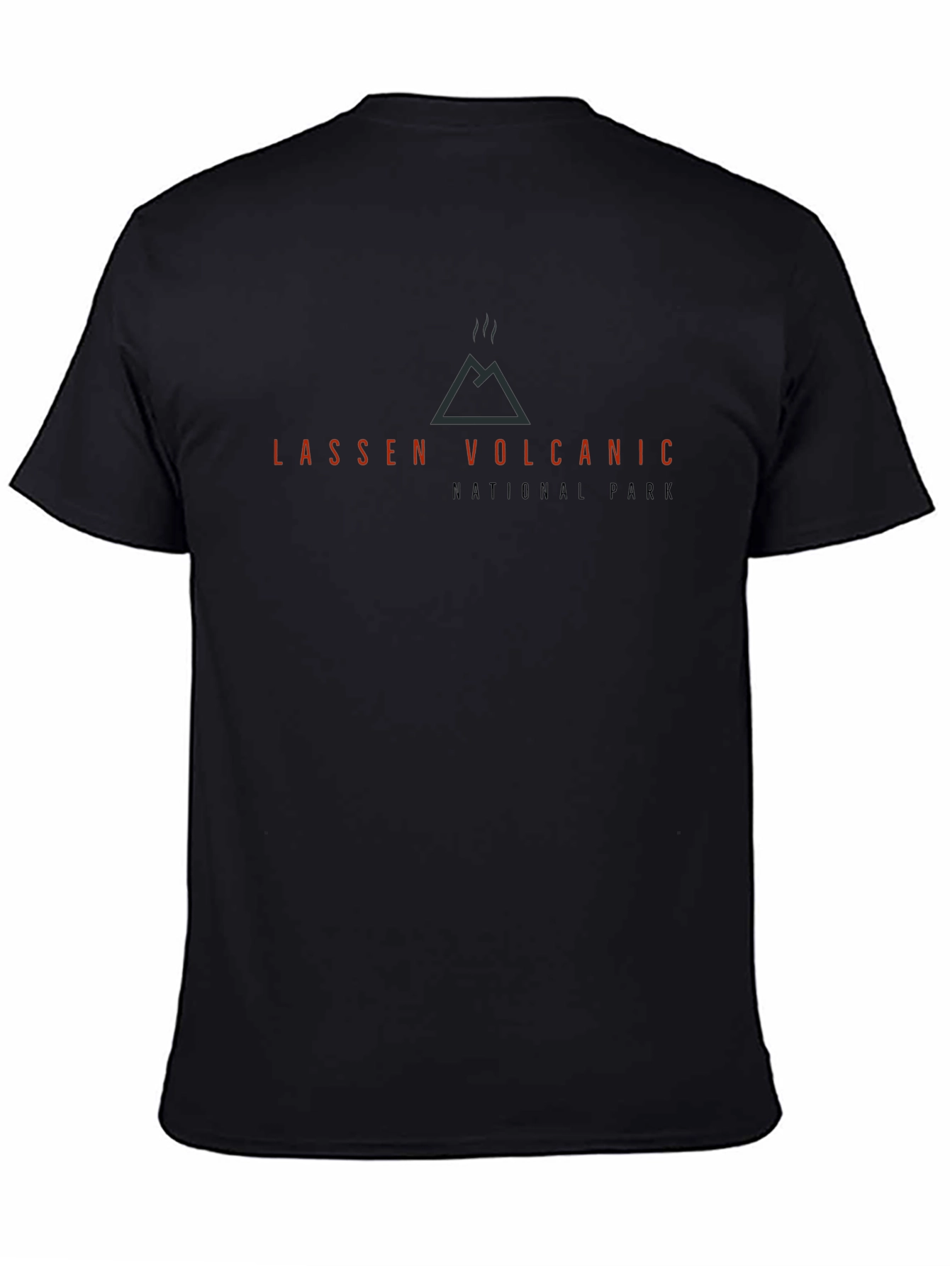 Black Lassen Volcanic National Park Graphic Tee view 4