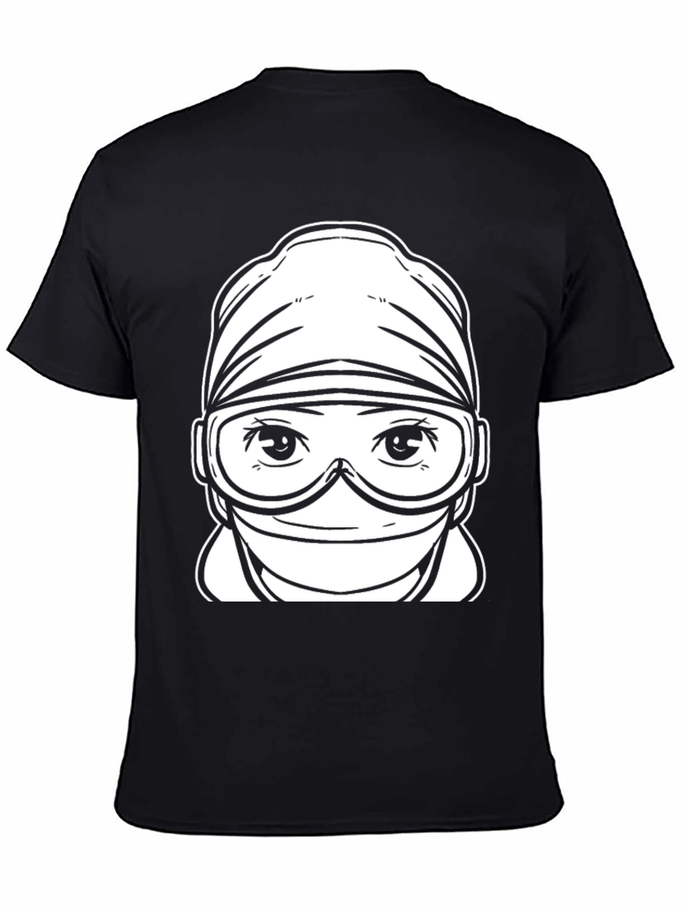 Black Surgeon Graphic Tee - Unisex Black T-Shirt view 4