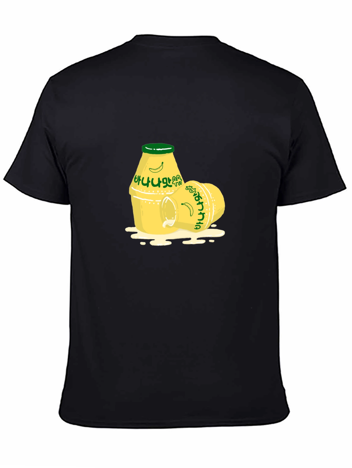 Black Korean Banana Milk T-Shirt - K-Pop Inspired Tee view 4