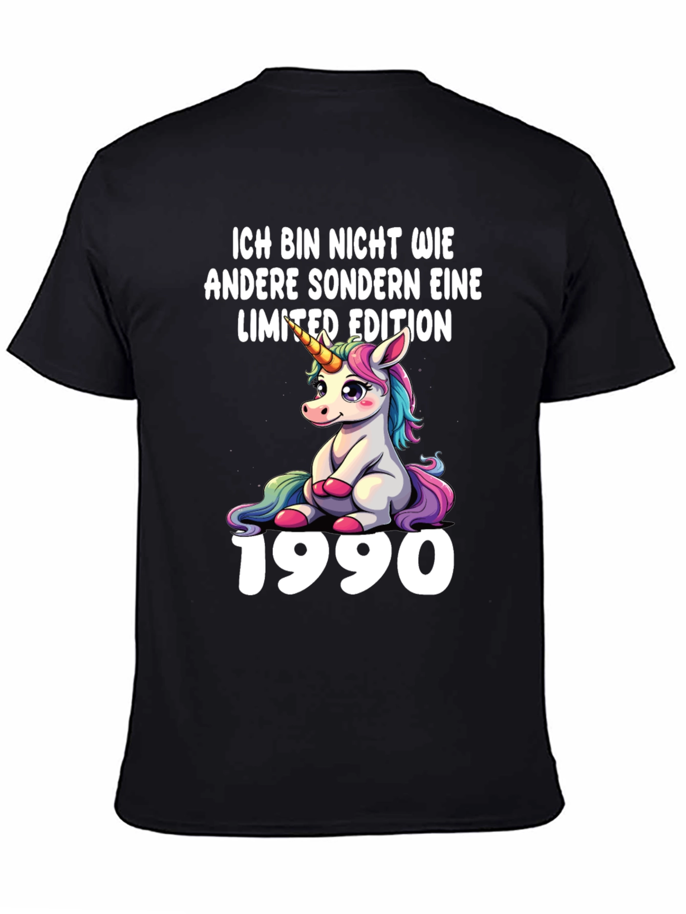 Black Limited Edition 1990 Unicorn T-Shirt view 4