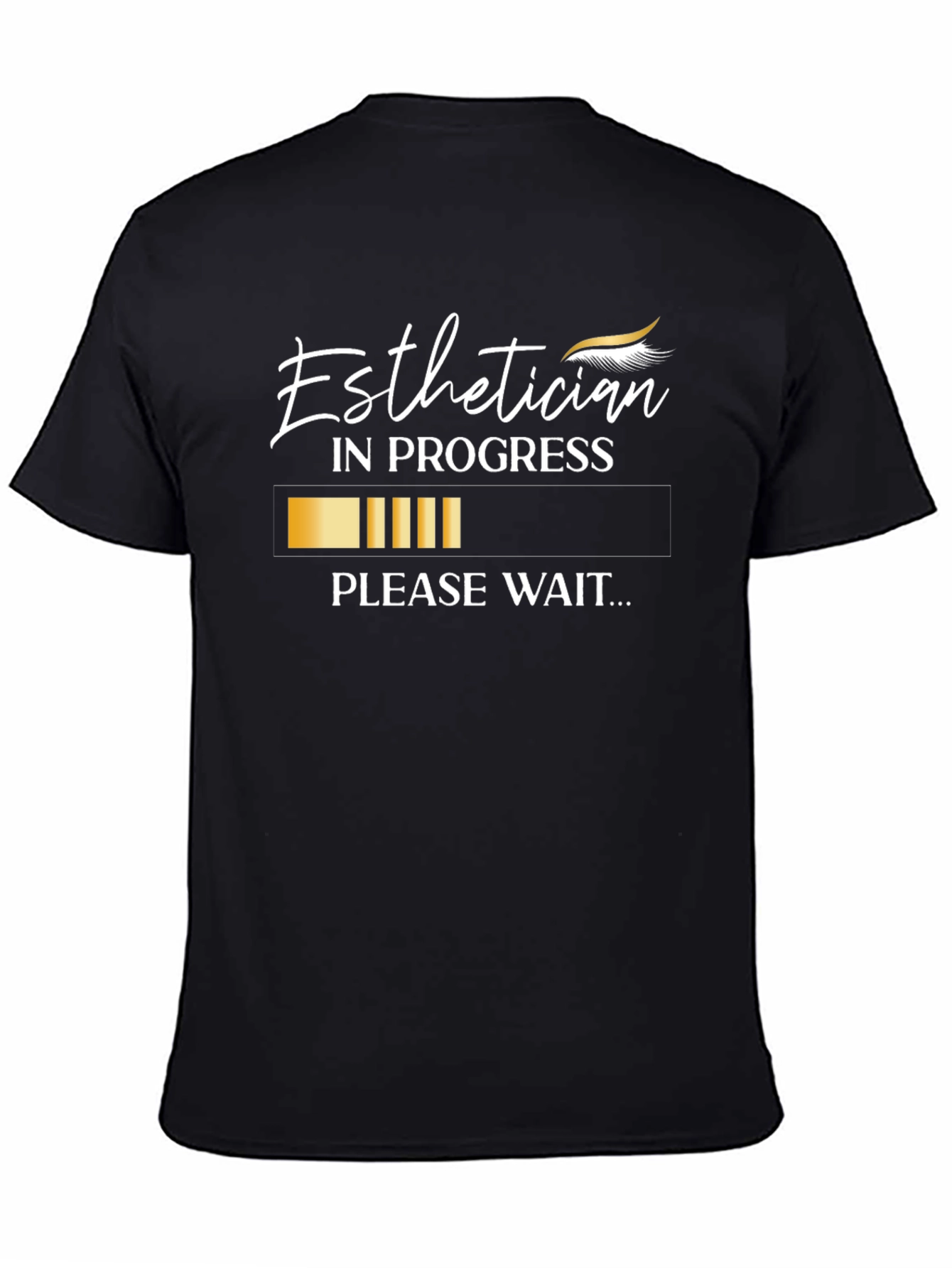 Black Esthetician in Progress Graphic Tee view 4